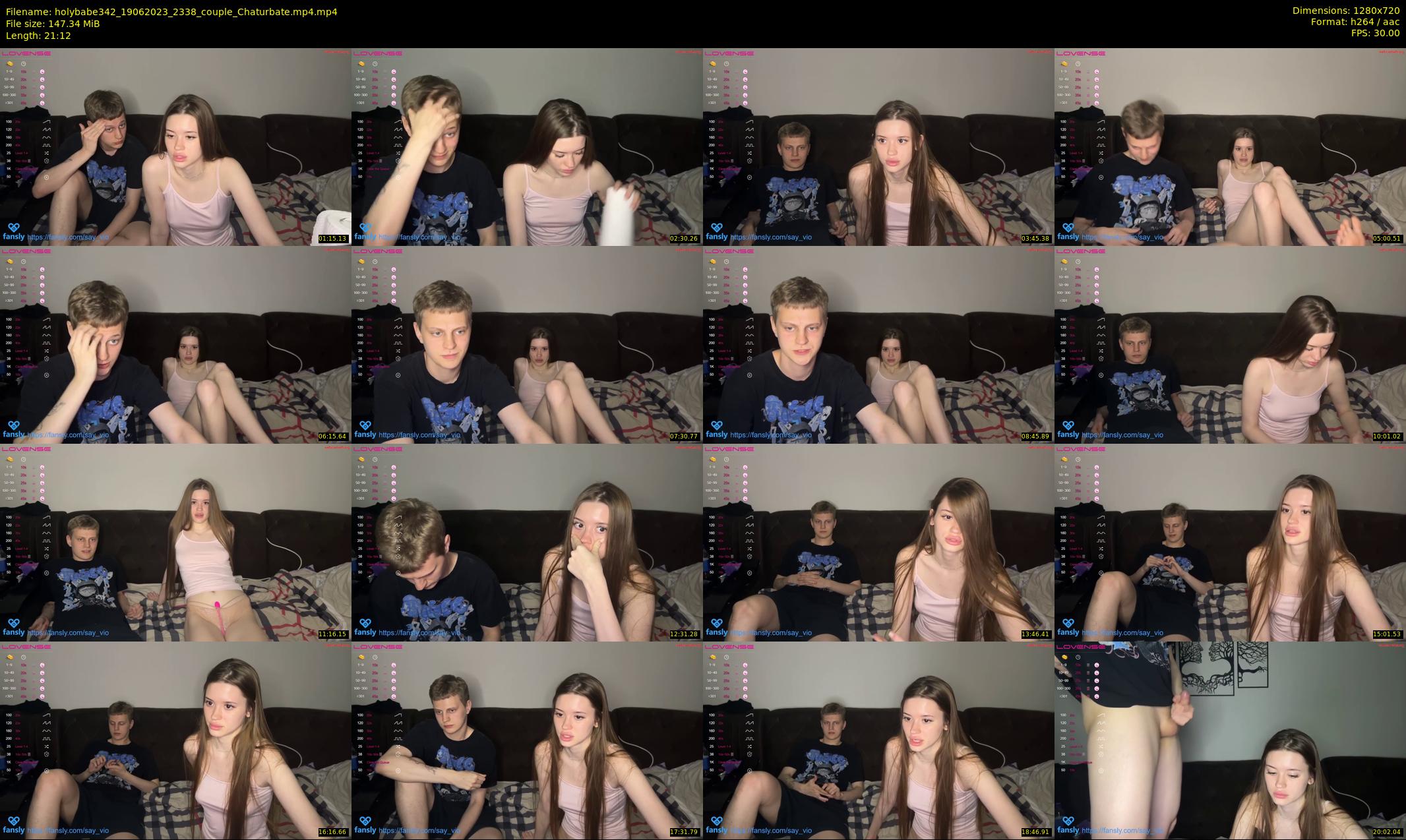 holybabe342 — 22 minute Chaturbate couple cam show recording, 720p, Jun 19, 2023