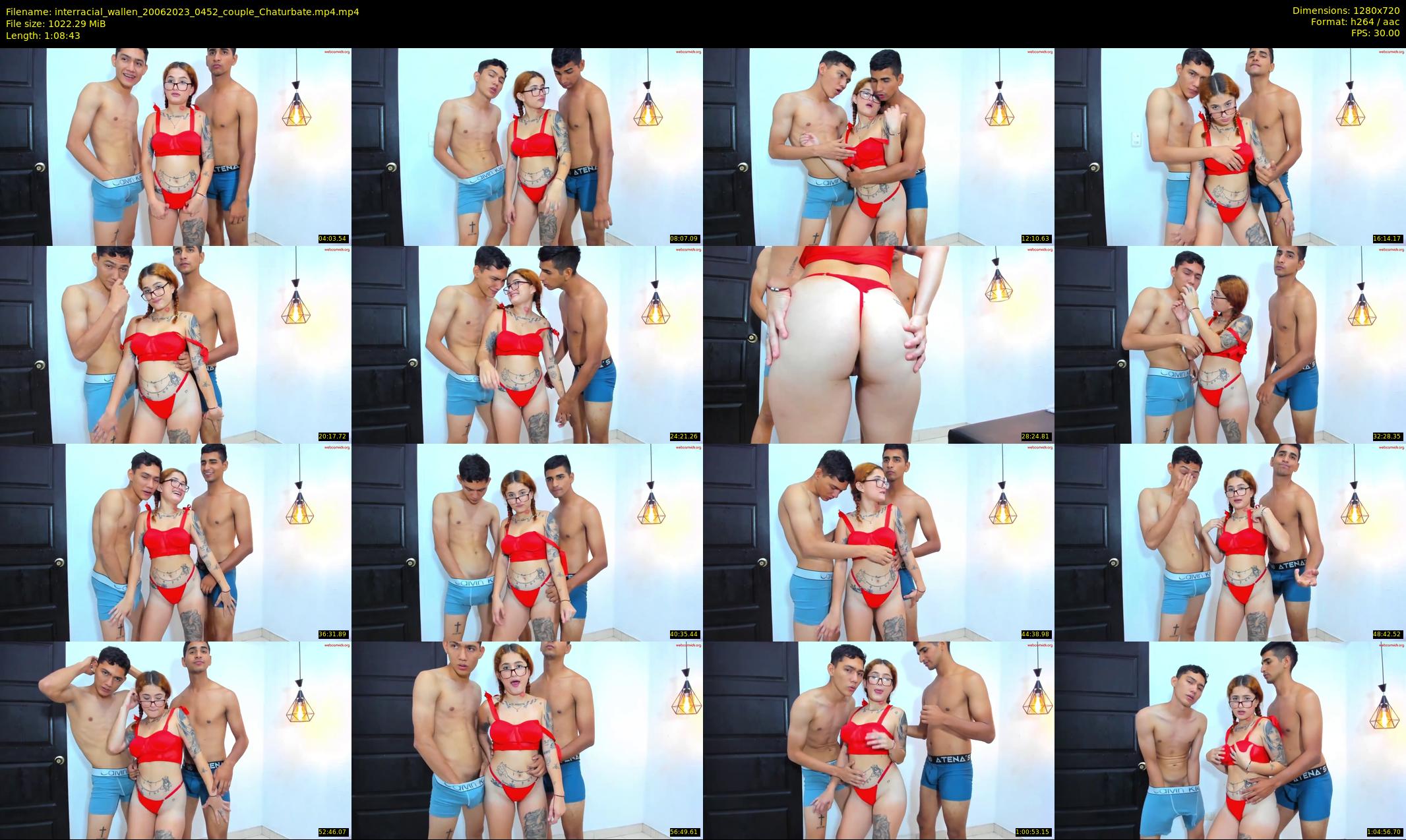 interracial_wallen — 69 minute Chaturbate couple cam show recording, 720p, Jun 20, 2023