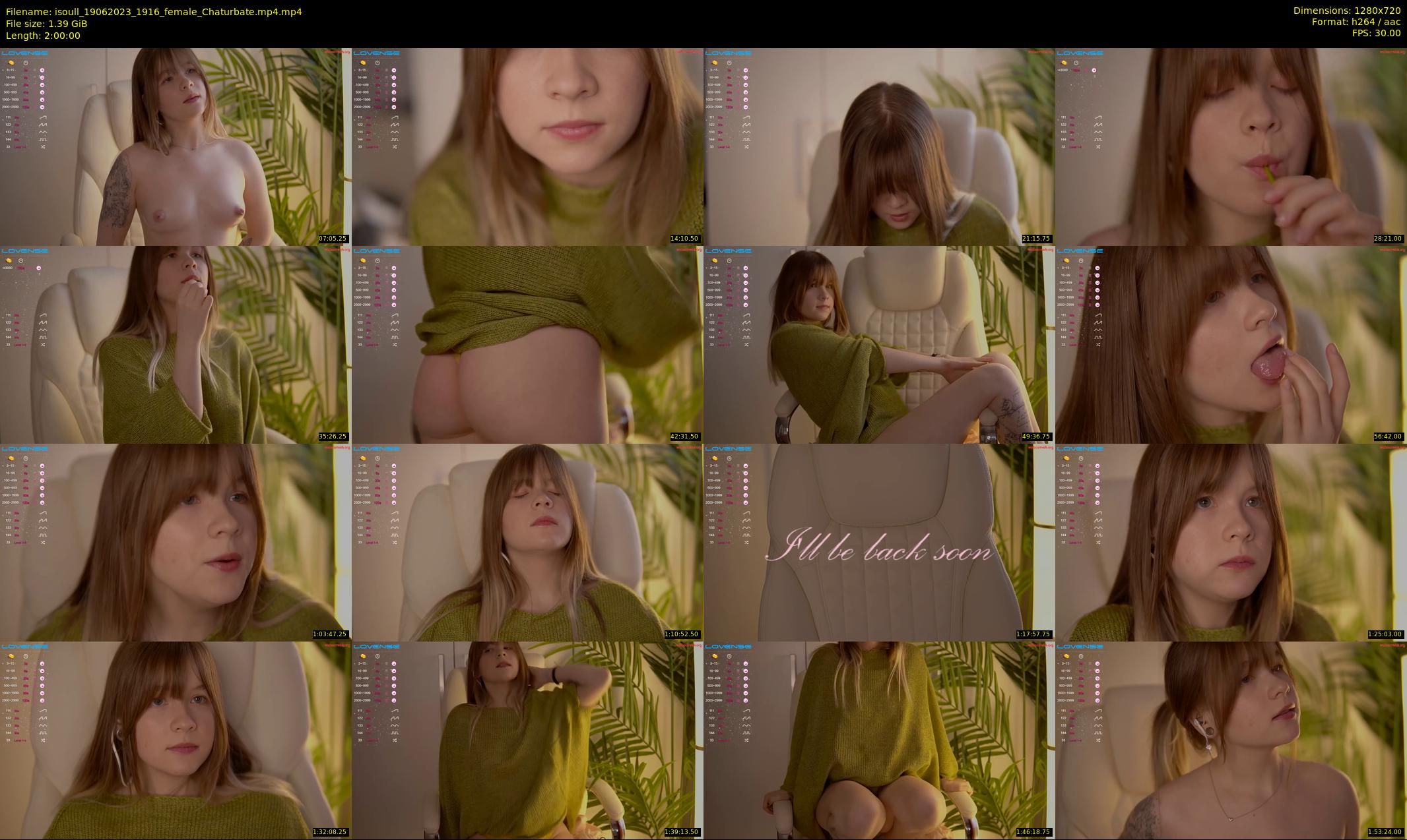 isoull — 120 minute Chaturbate female cam show recording, 720p, Jun 19, 2023