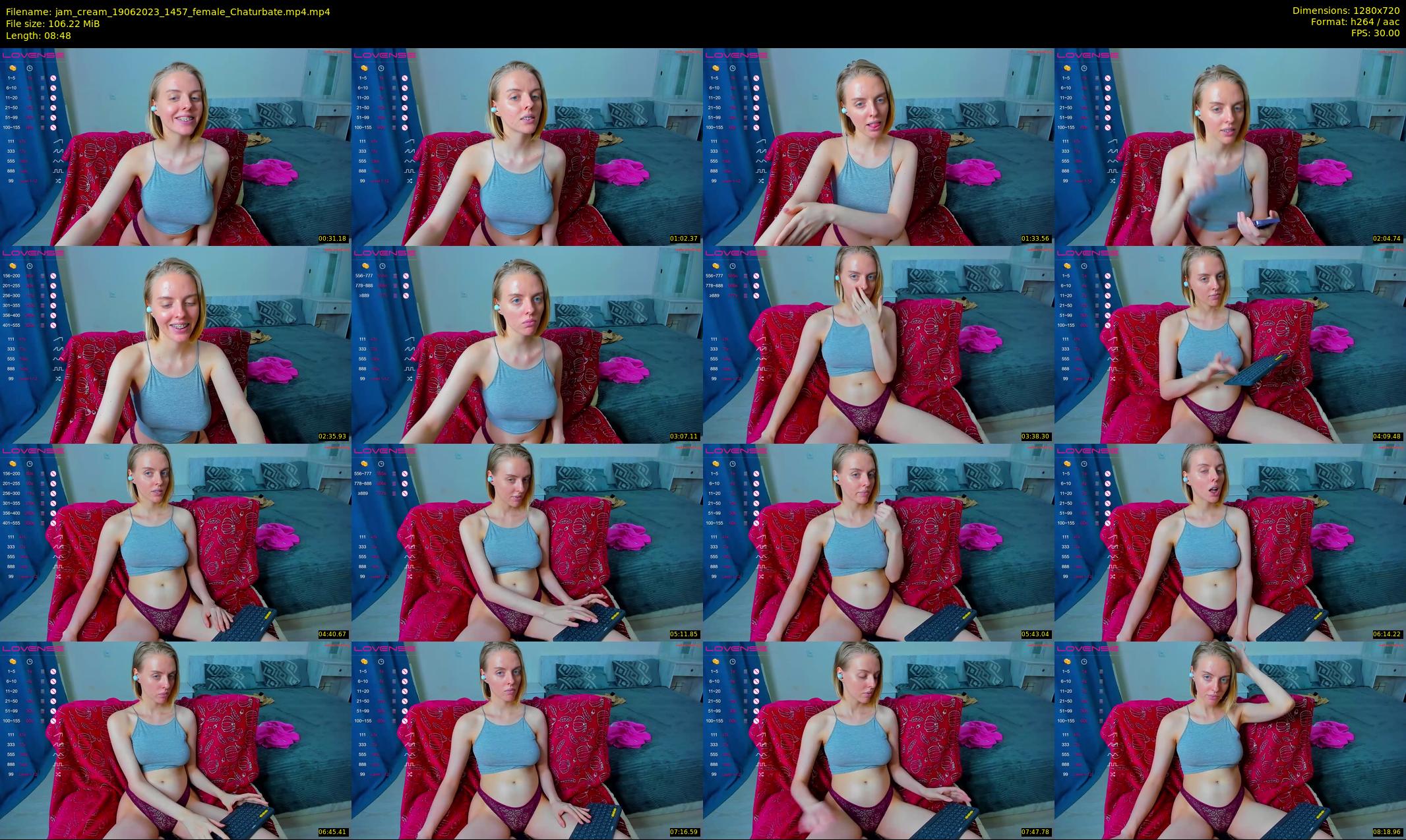 jam_cream — 9 minute Chaturbate female cam show recording, 720p, Jun 19, 2023