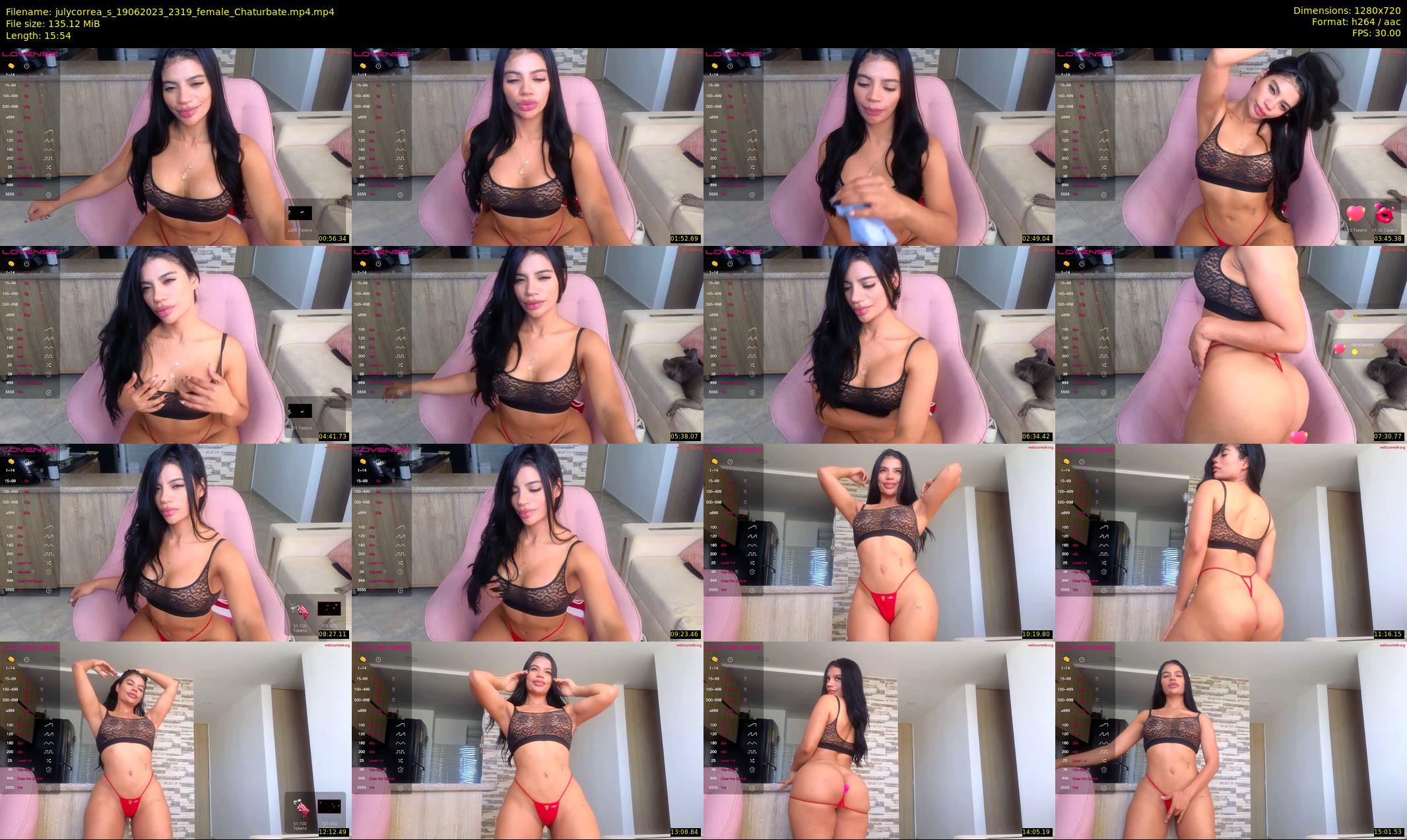 julycorrea_s — 16 minute Chaturbate female cam show recording, 720p, Jun 19, 2023