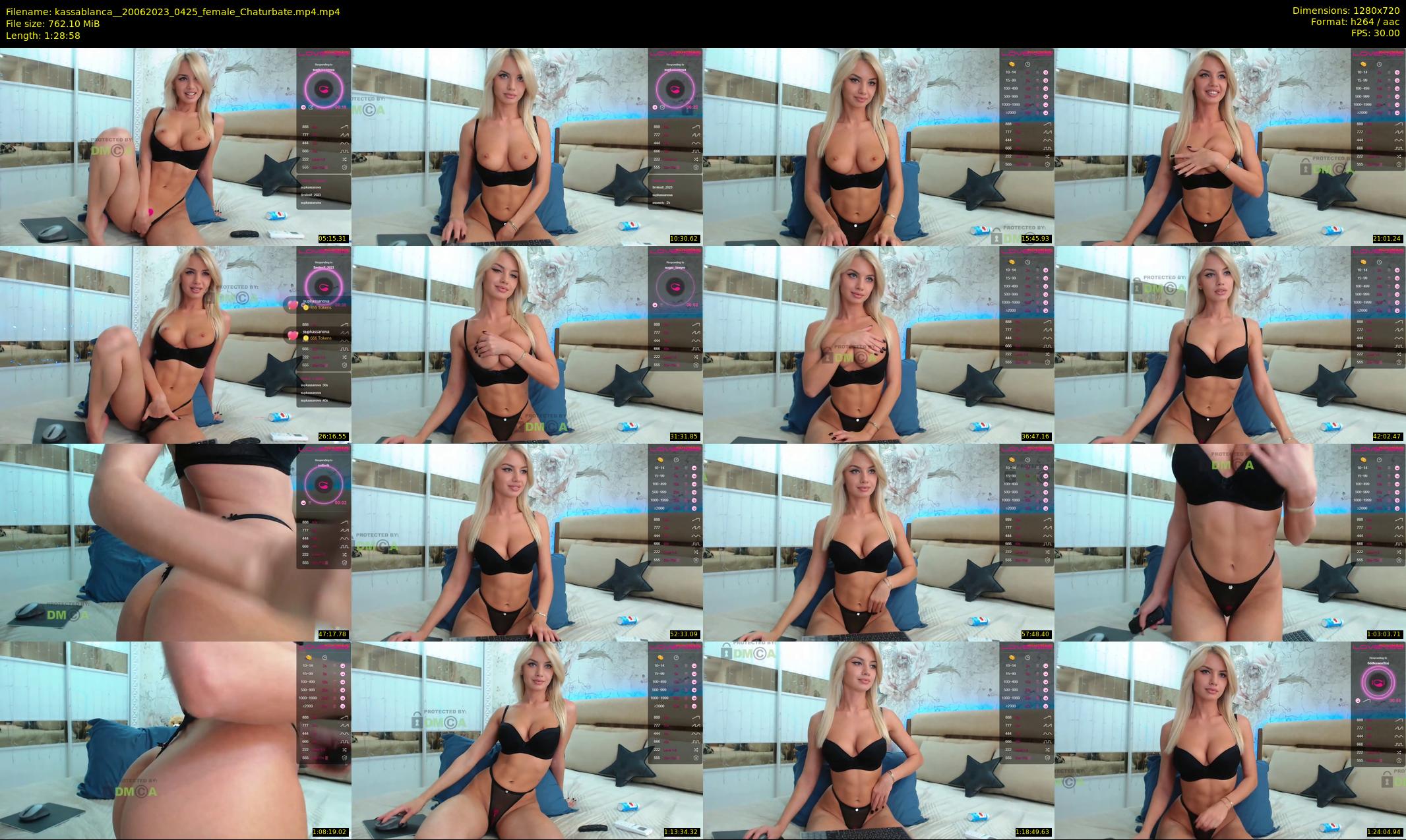 kassablanca_ — 89 minute Chaturbate female cam show recording, 720p, Jun 20, 2023