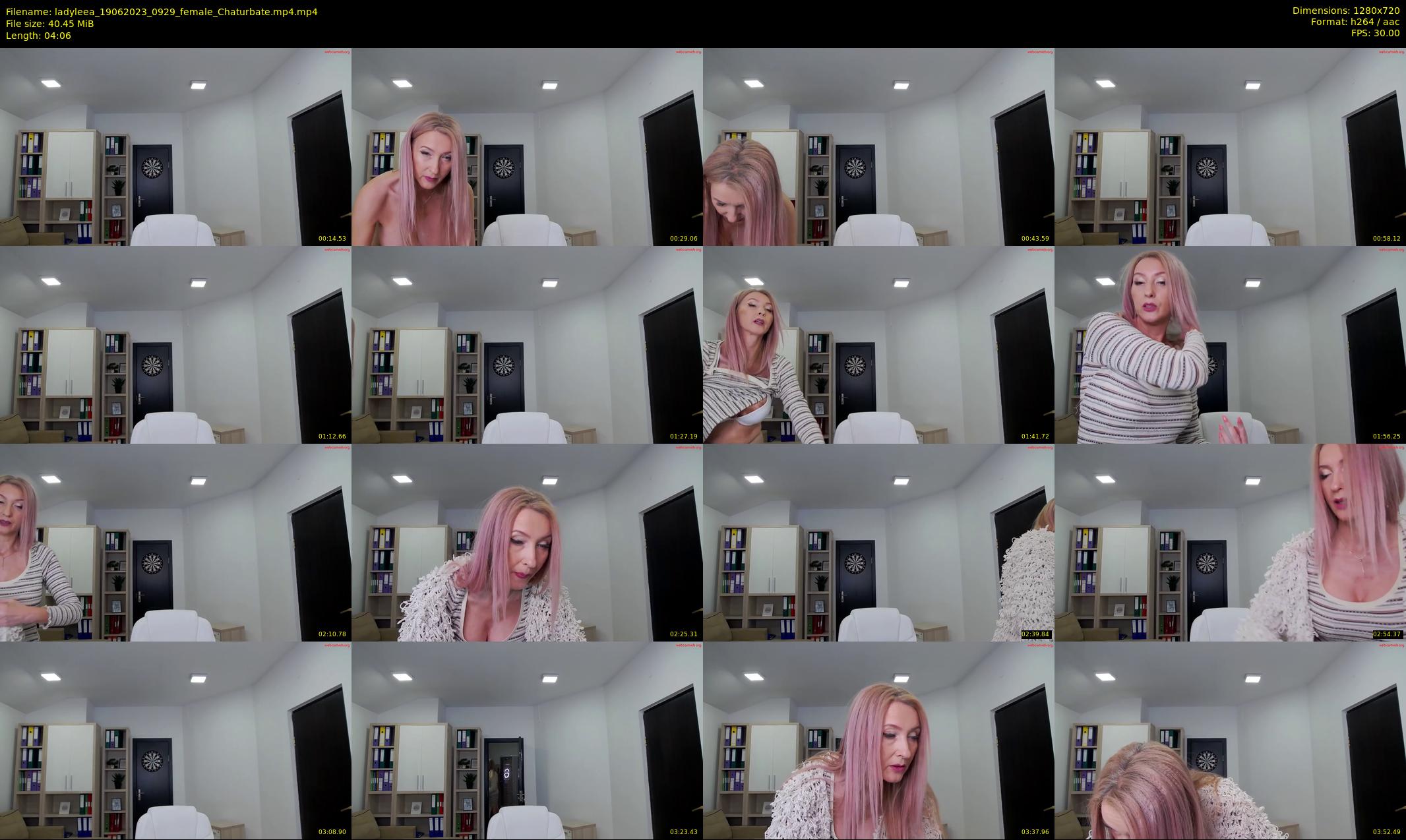 ladyleea — 5 minute Chaturbate female cam show recording, 720p, Jun 19, 2023