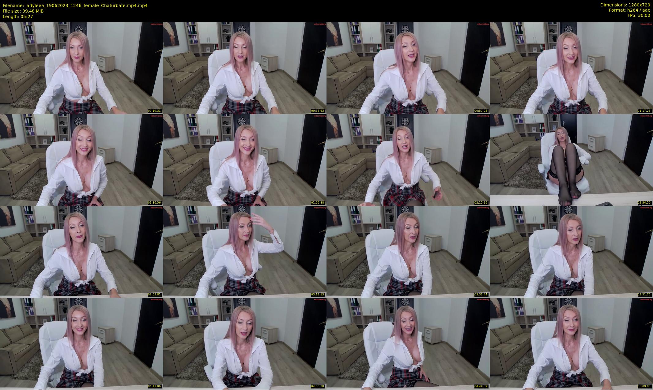 ladyleea — 6 minute Chaturbate female cam show recording, 720p, Jun 19, 2023