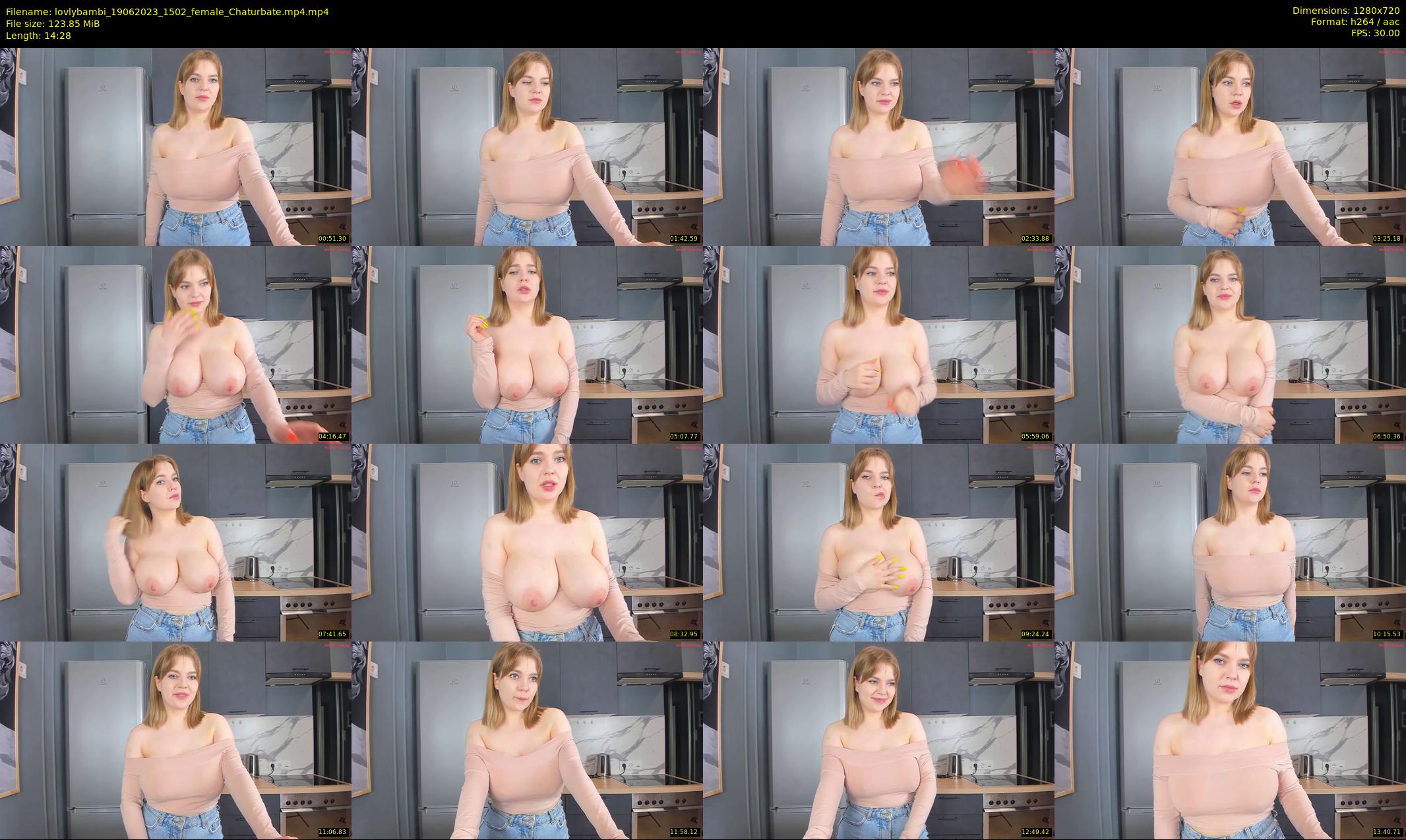 lovlybambi — 15 minute Chaturbate female cam show recording, 720p, Jun 19, 2023