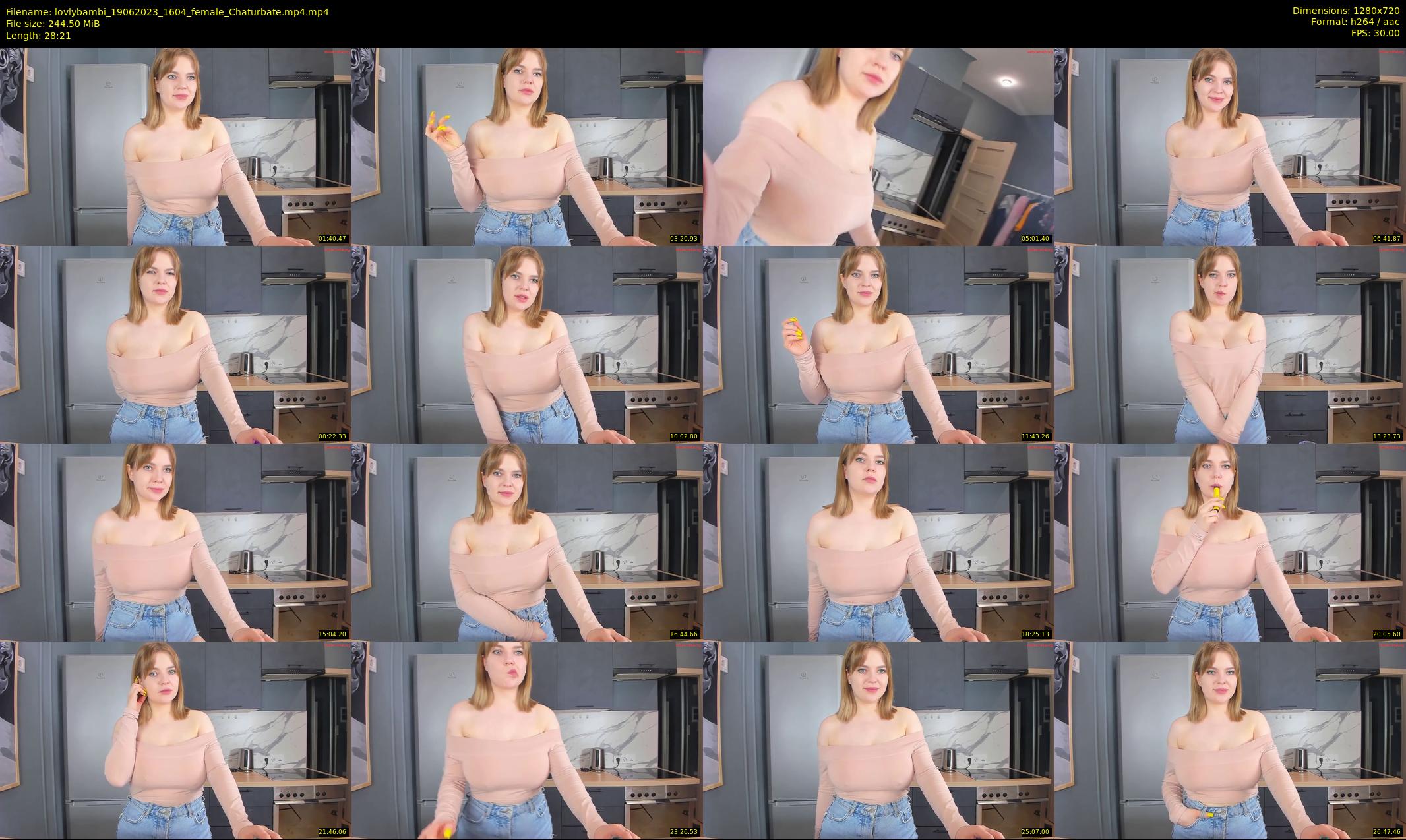 lovlybambi — 29 minute Chaturbate female cam show recording, 720p, Jun 19, 2023