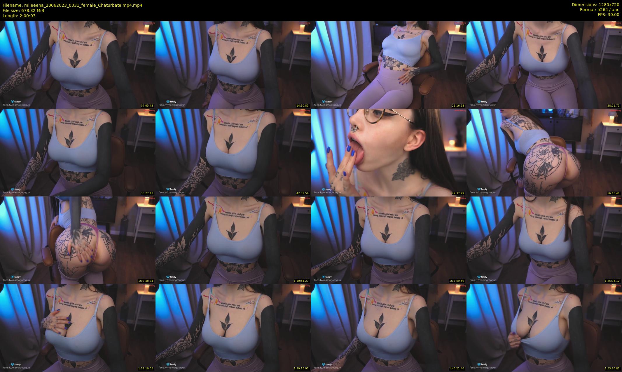 mileeena — 121 minute Chaturbate female cam show recording, 720p, Jun 20, 2023