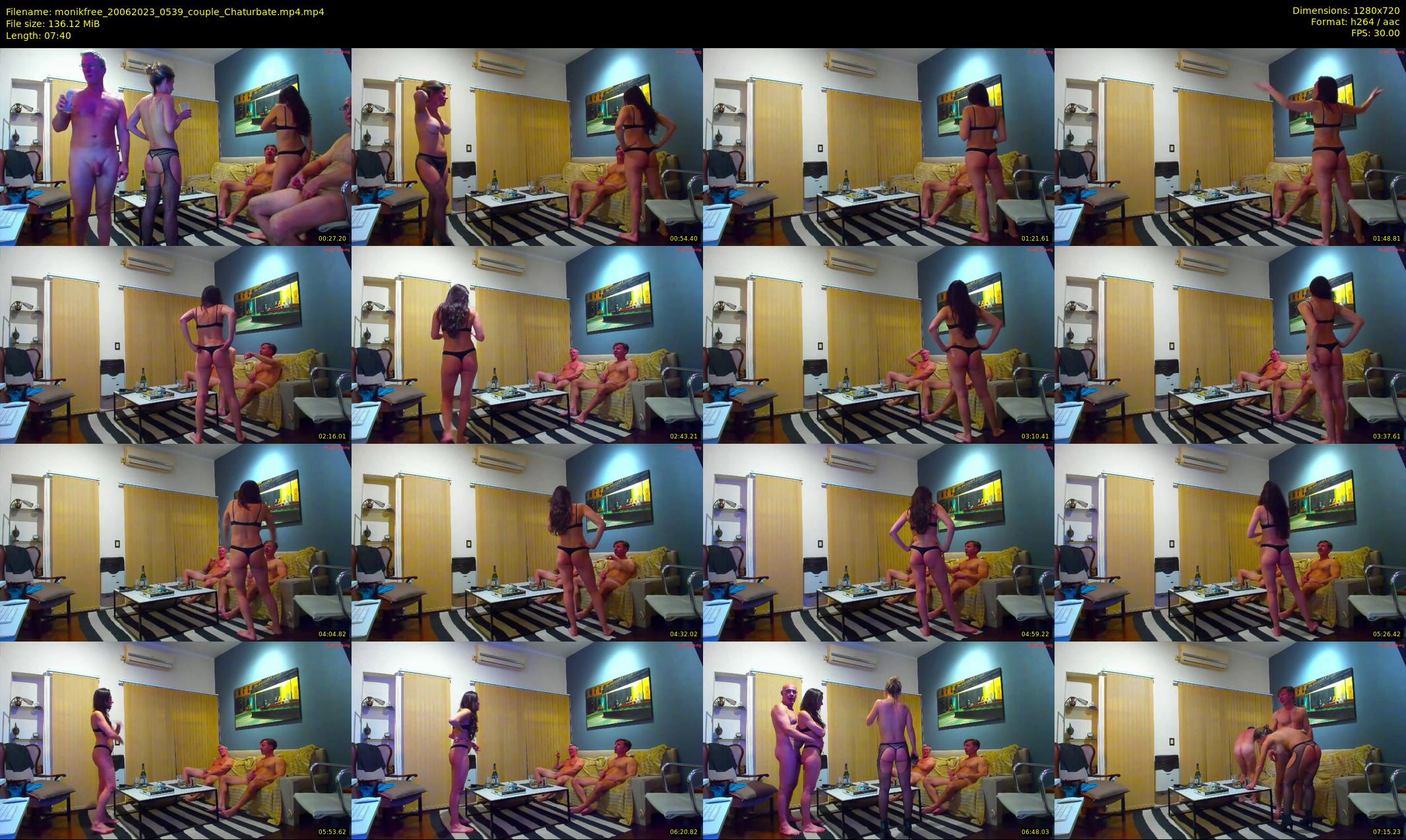 monikfree — 8 minute Chaturbate couple cam show recording, 720p, Jun 20, 2023