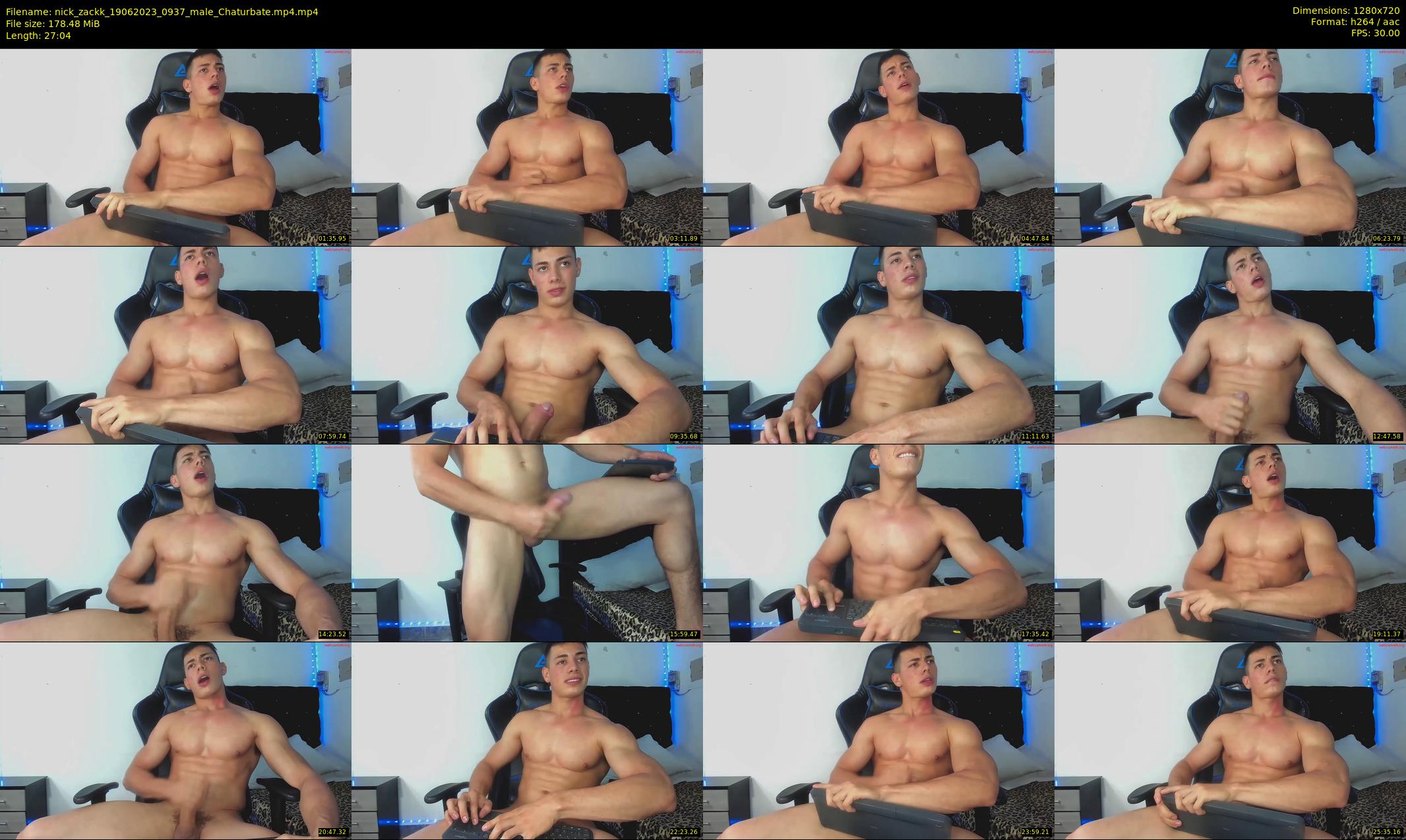nick_zackk — 28 minute Chaturbate male cam show recording, 720p, Jun 19, 2023