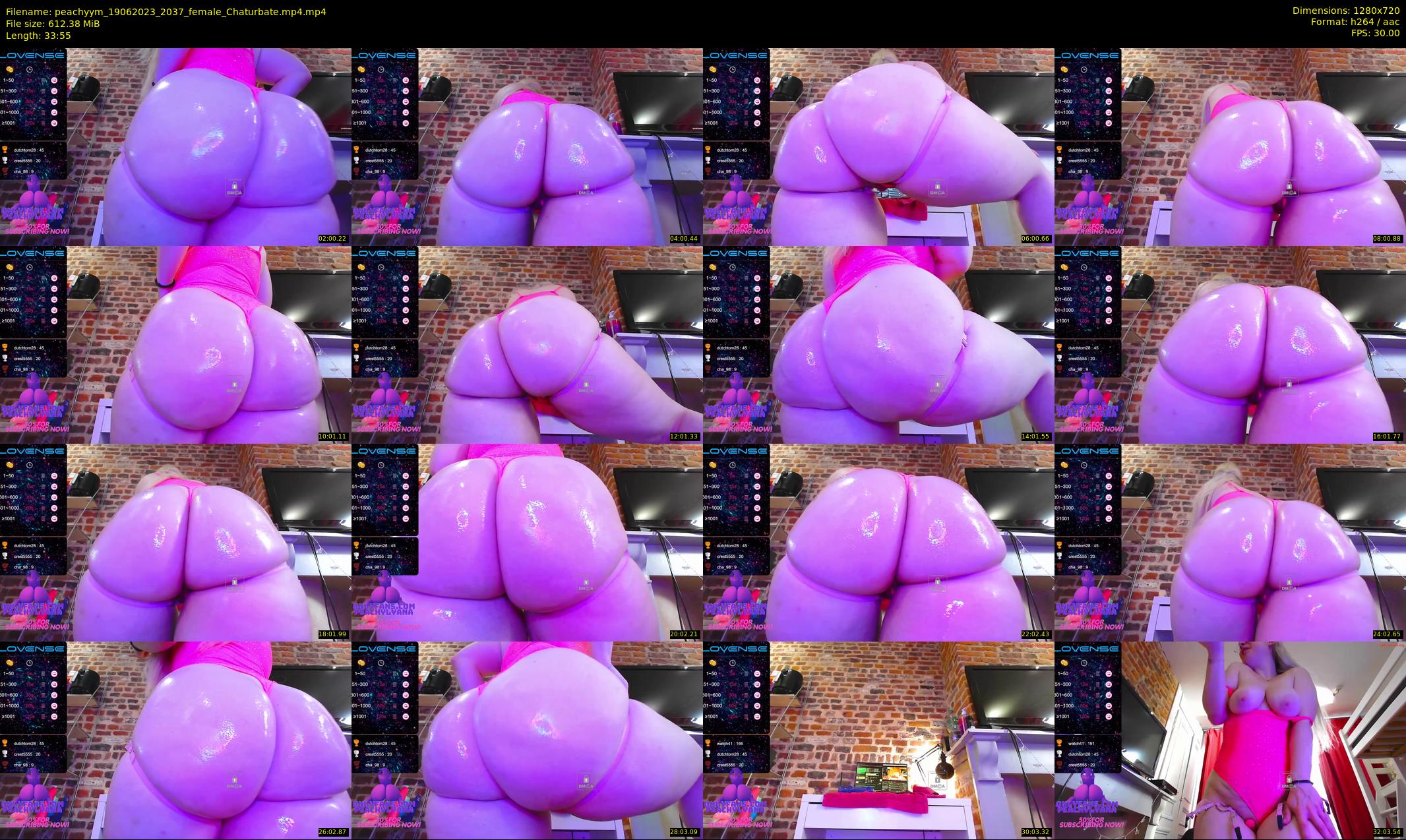 peachyym — 34 minute Chaturbate female cam show recording, 720p, Jun 19, 2023