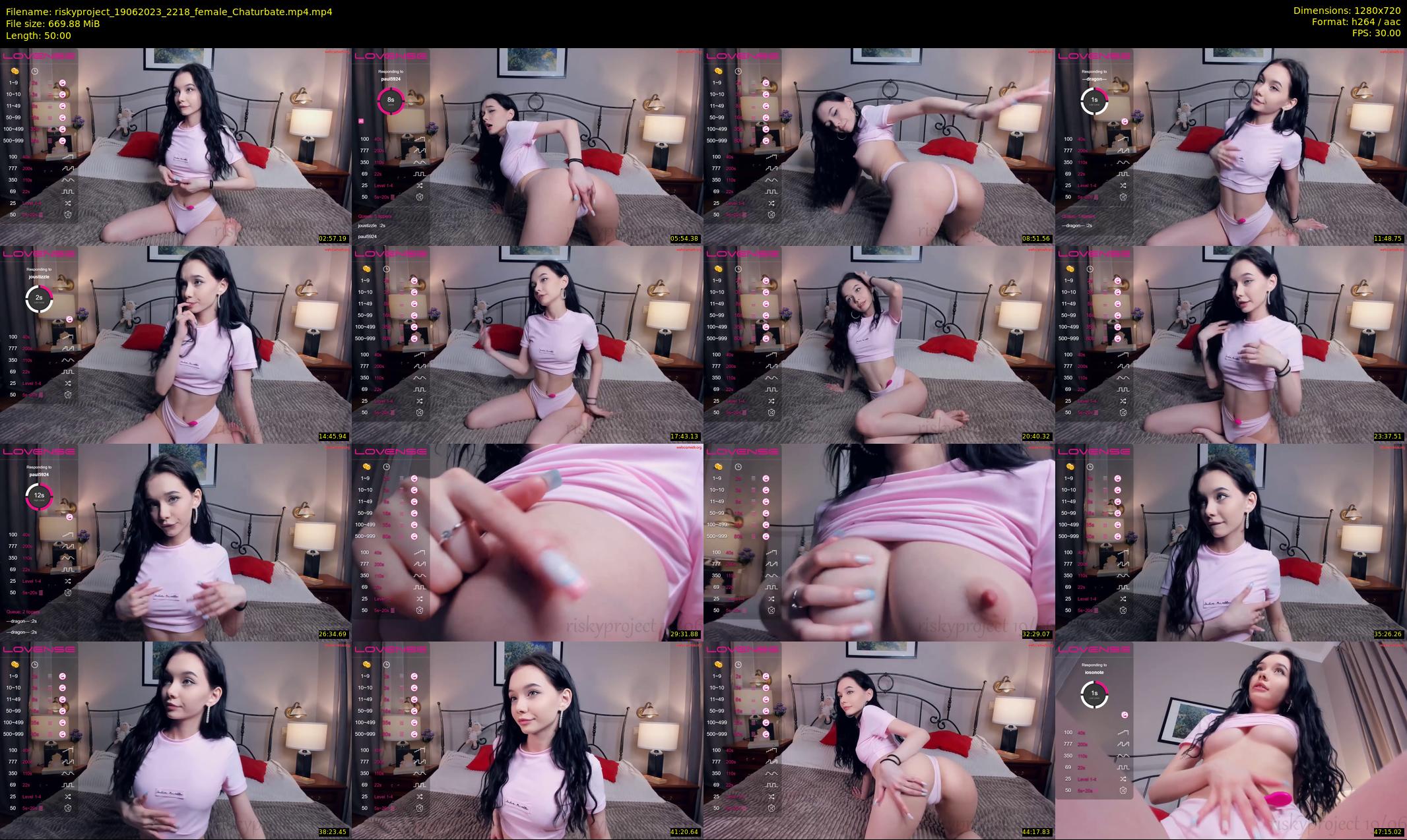 riskyproject — 50 minute Chaturbate couple cam show recording, 720p, Jun 19, 2023
