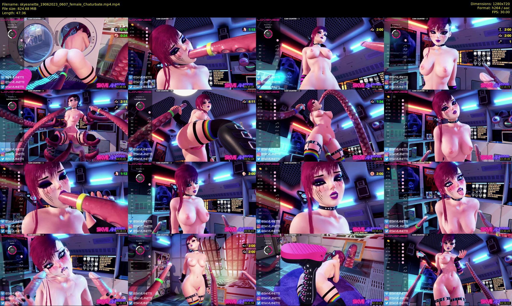 skyeanette — 48 minute Chaturbate female cam show recording, 720p, Jun 19, 2023