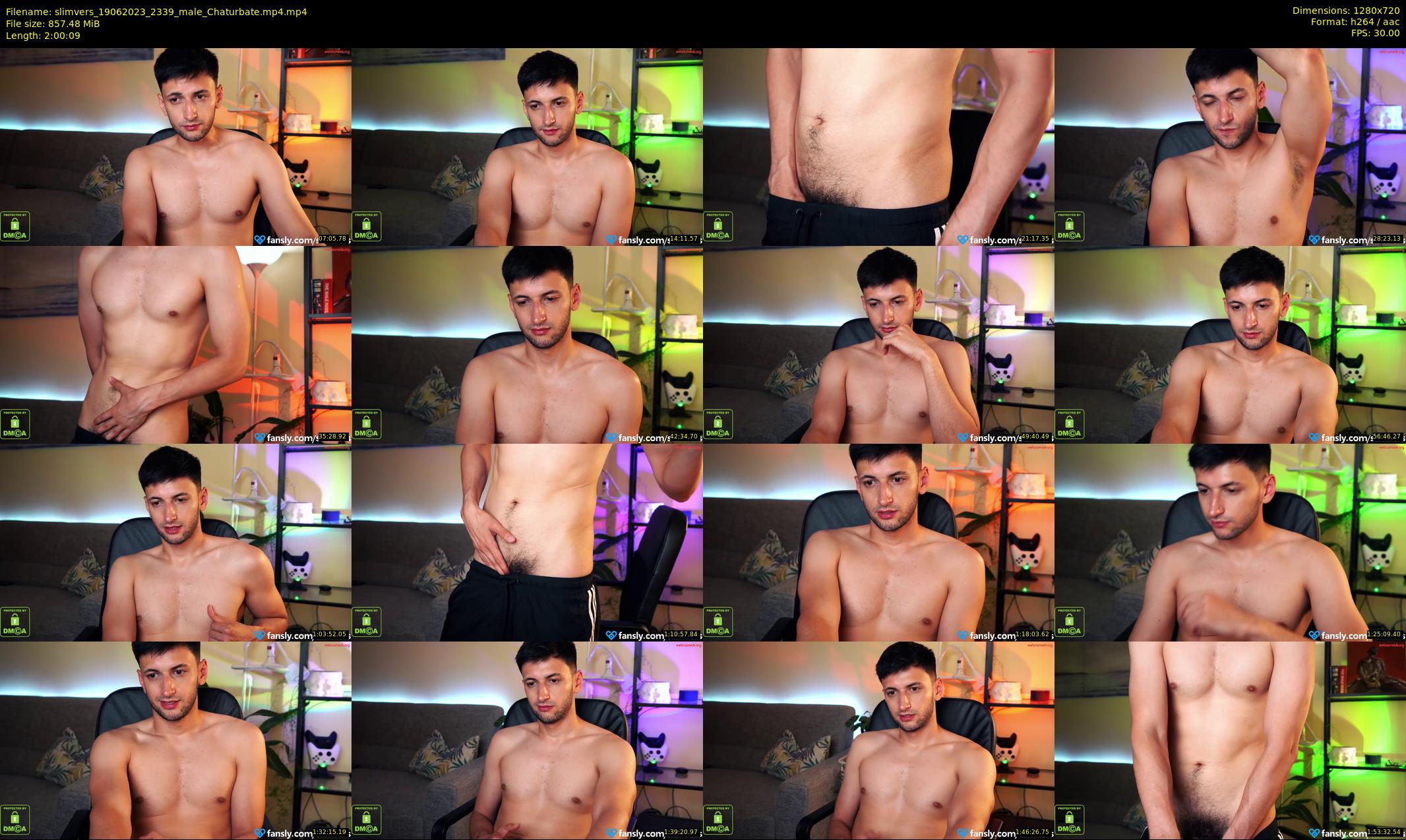 slimvers — 121 minute Chaturbate male cam show recording, 720p, Jun 19, 2023