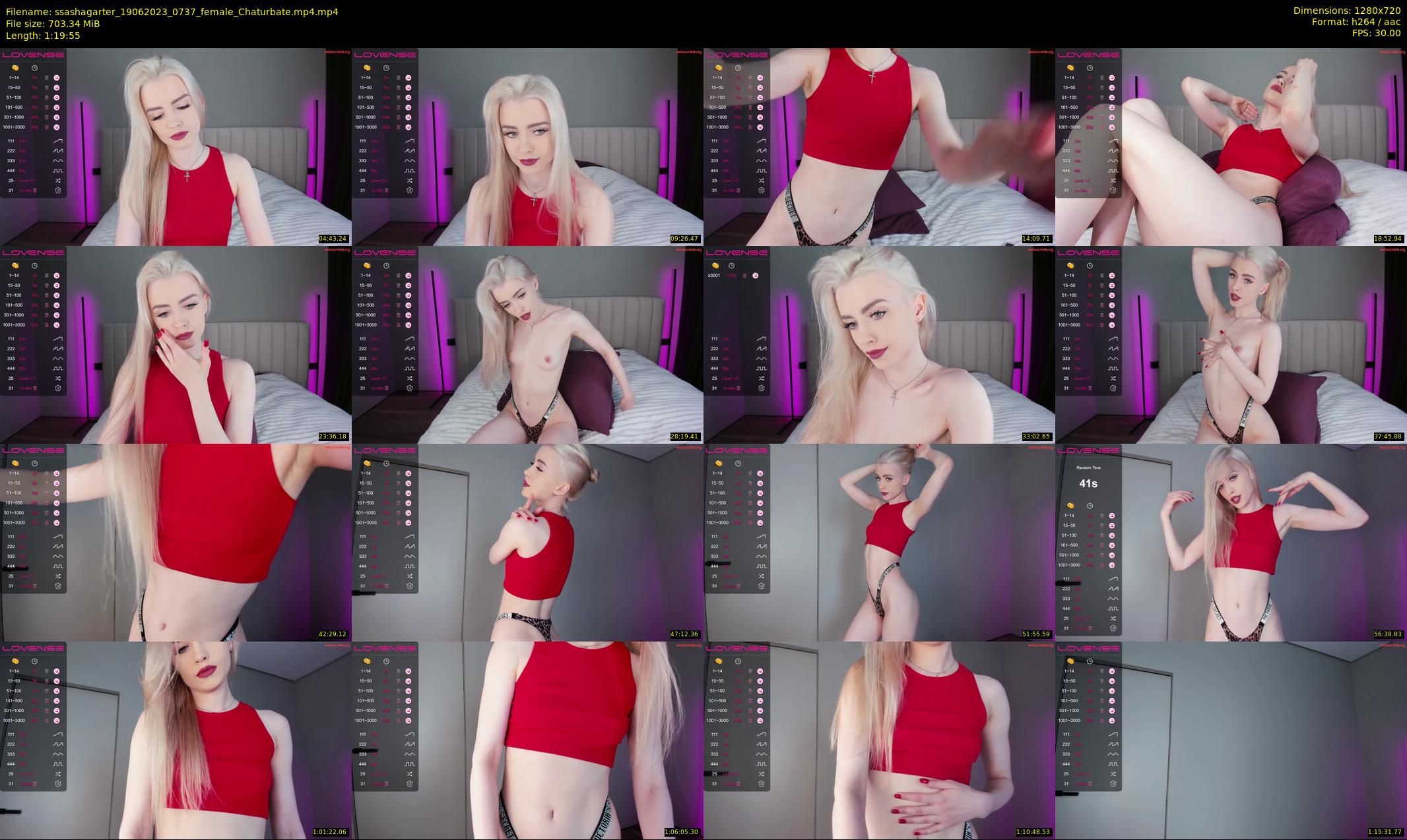 ssashagarter — 80 minute Chaturbate female cam show recording, 720p, Jun 19, 2023