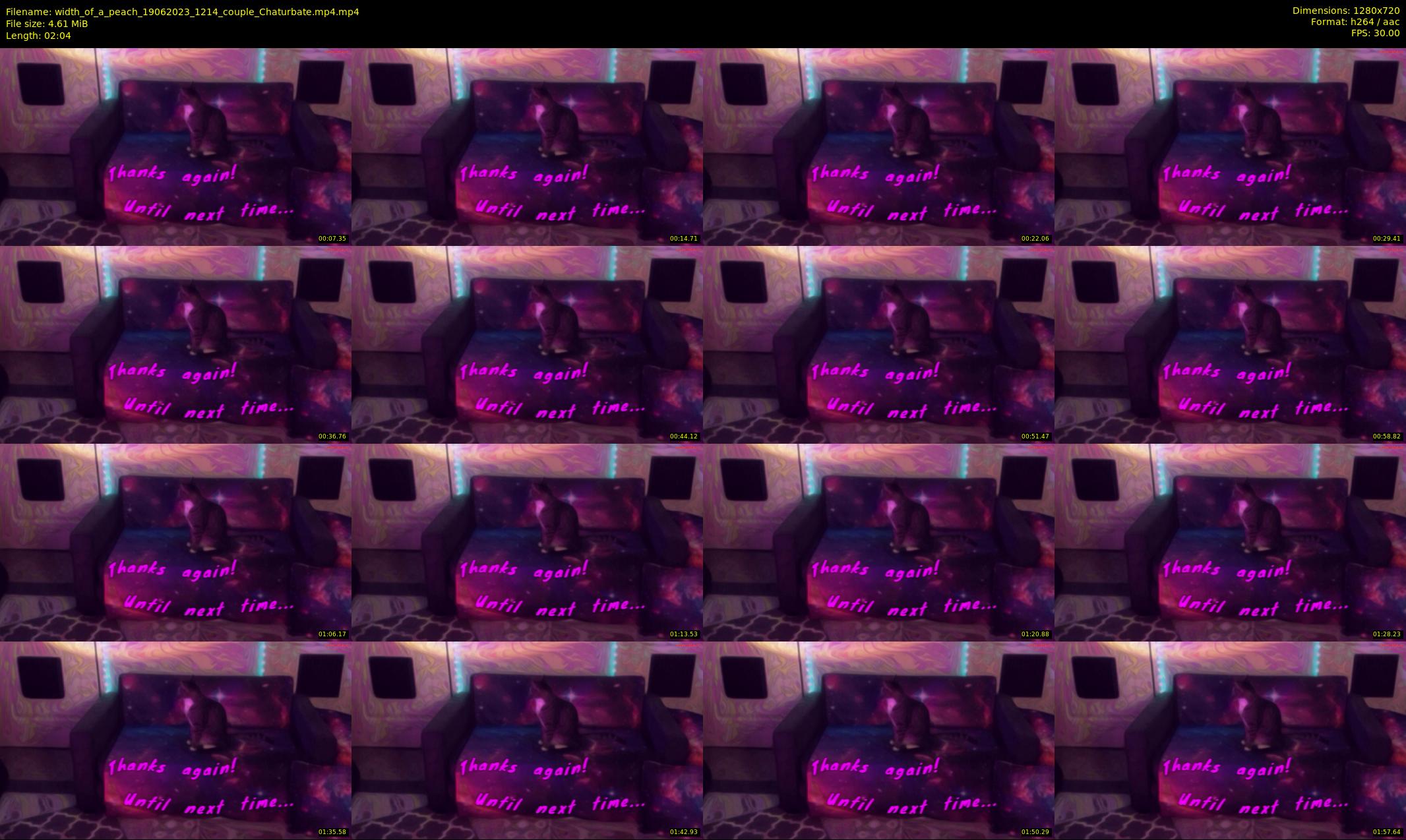 width_of_a_peach — 3 minute Chaturbate couple cam show recording, 720p, Jun 19, 2023