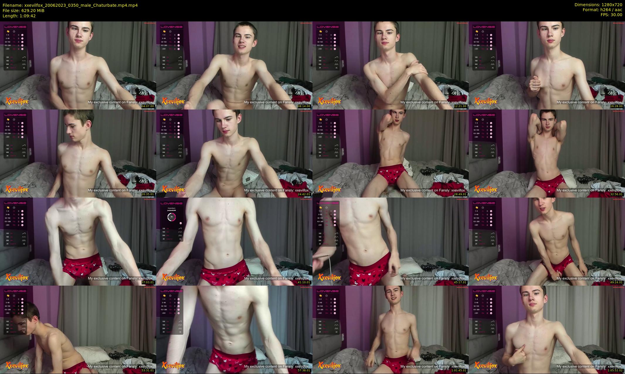 xxevilfox — 70 minute Chaturbate male cam show recording, 720p, Jun 20, 2023