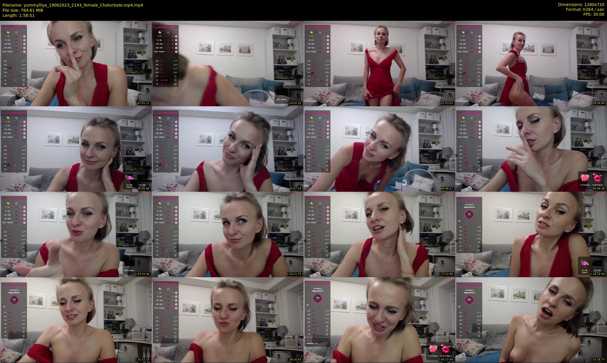 yummylilya — 119 minute Chaturbate female cam show recording, 720p, Jun 19, 2023