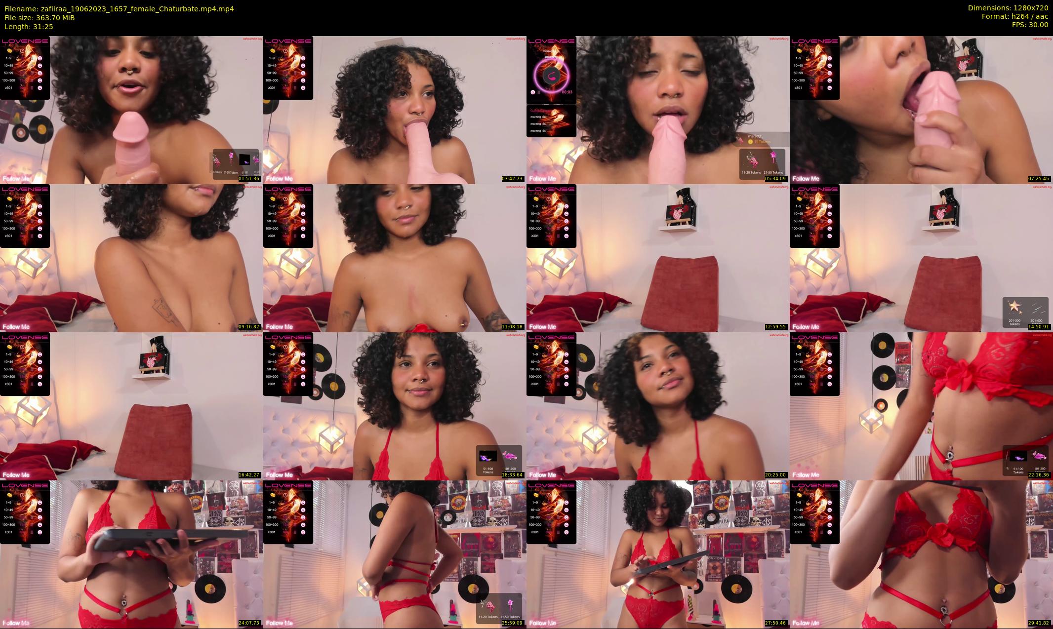 zafiiraa — 32 minute Chaturbate female cam show recording, 720p, Jun 19, 2023