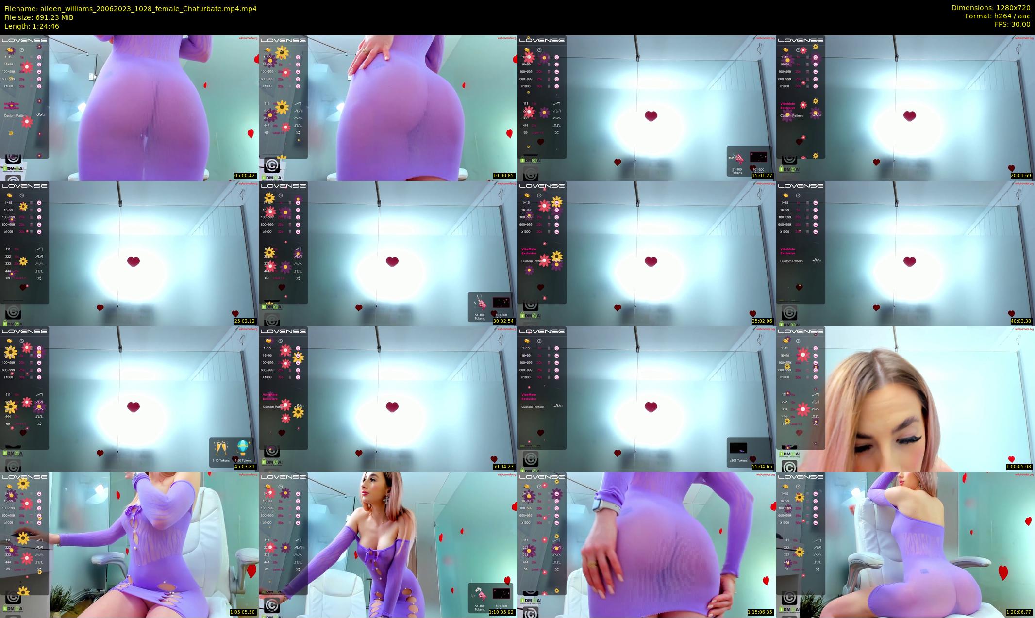aileen_williams — 85 minute Chaturbate female cam show recording, 720p, Jun 20, 2023