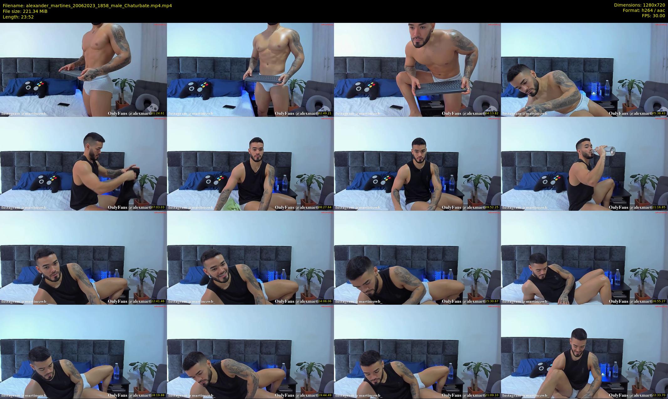 alexander_martines — 24 minute Chaturbate male cam show recording, 720p, Jun 20, 2023
