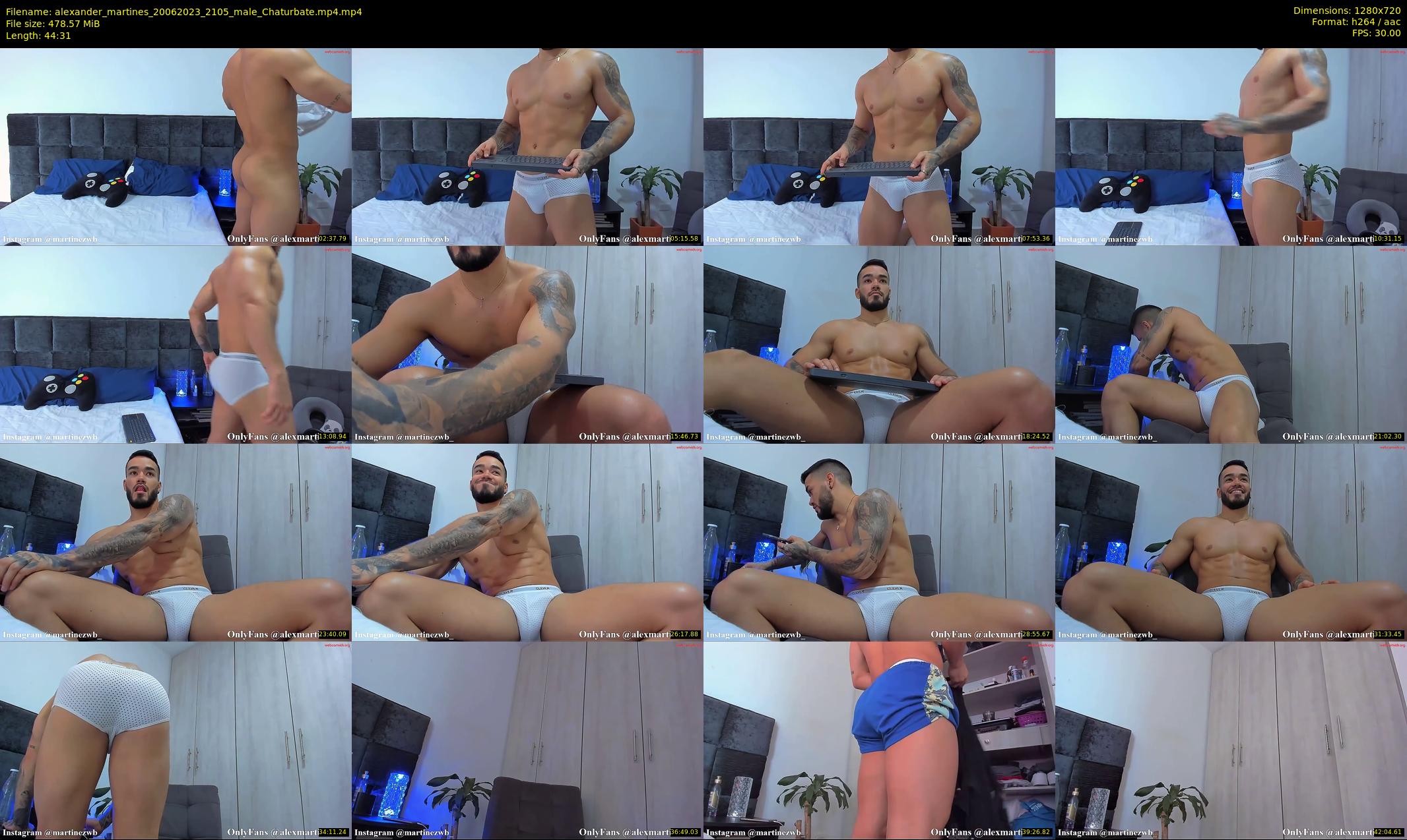 alexander_martines — 45 minute Chaturbate male cam show recording, 720p, Jun 20, 2023