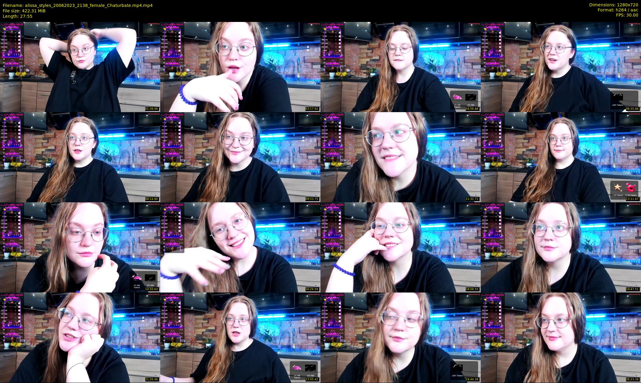 alissa_styles — 28 minute Chaturbate female cam show recording, 720p, Jun 20, 2023