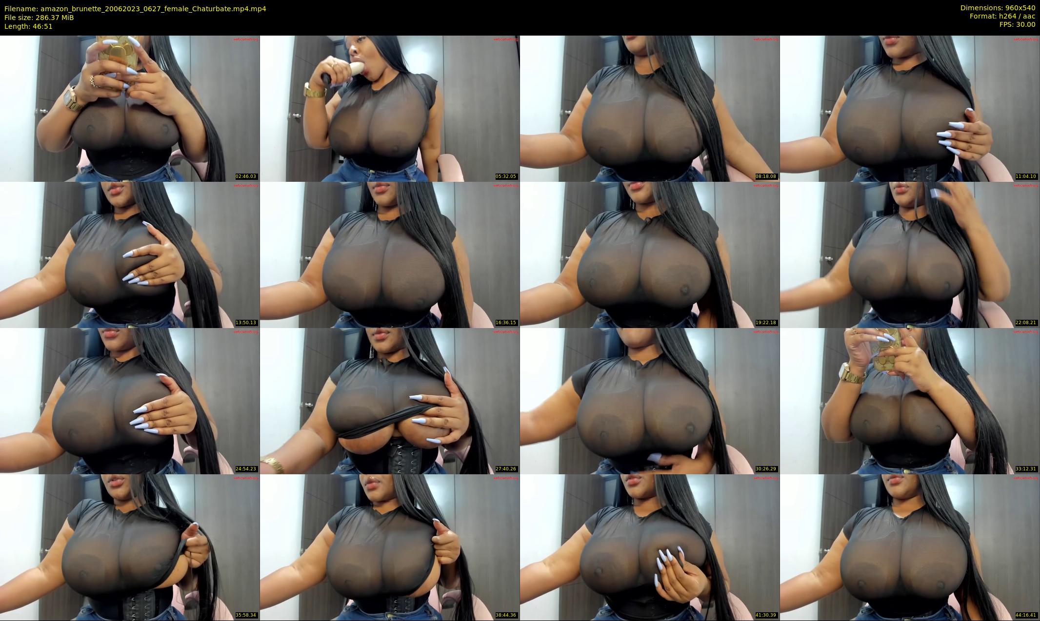 amazon_brunette — 47 minute Chaturbate female cam show recording, 480p, Jun 20, 2023