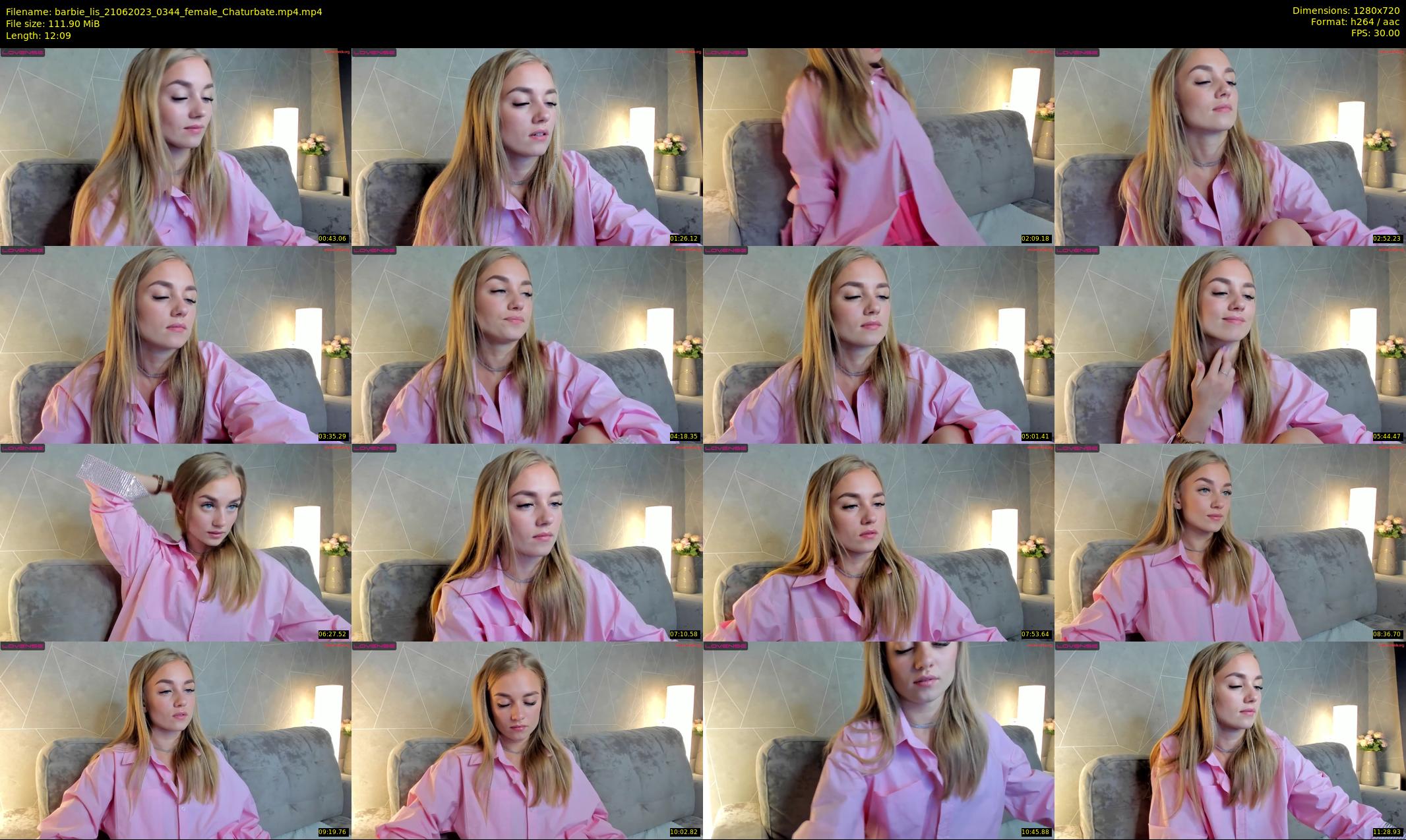 barbie_lis — 13 minute Chaturbate female cam show recording, 720p, Jun 21, 2023