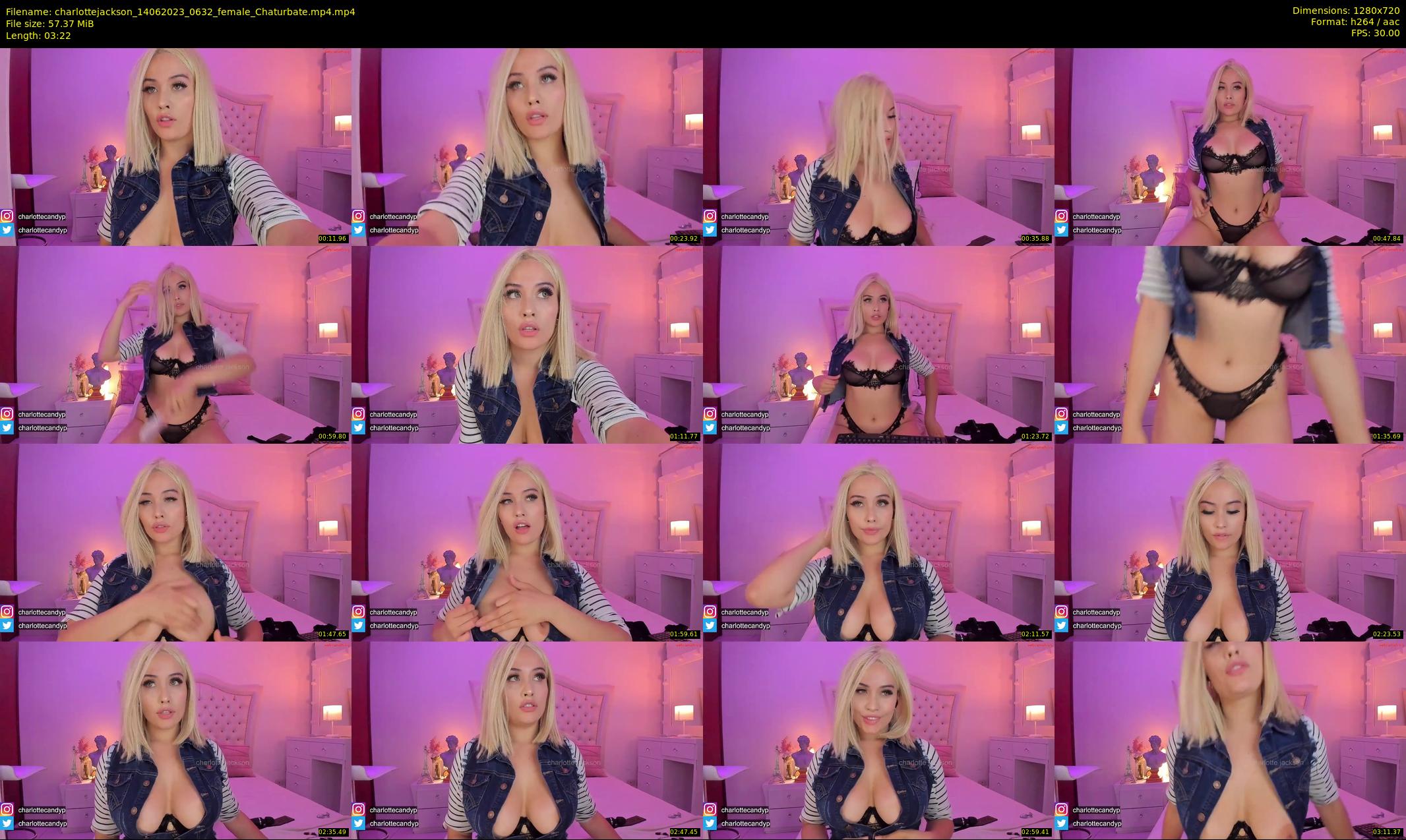 charlottejackson — 4 minute Chaturbate female cam show recording, 720p, Jun 14, 2023
