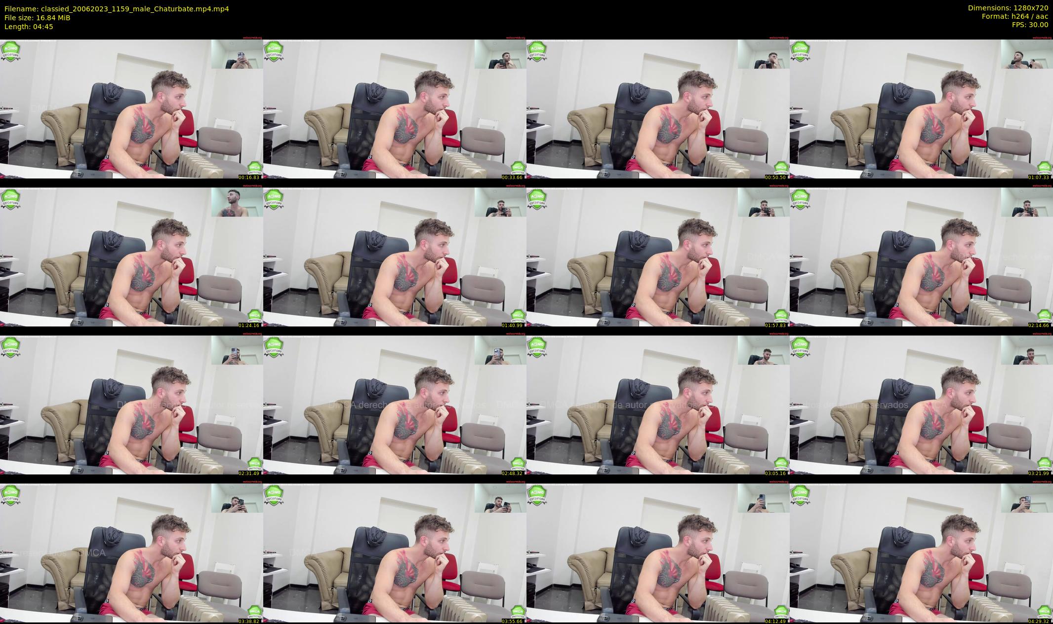 classied — 5 minute Chaturbate male cam show recording, 720p, Jun 20, 2023