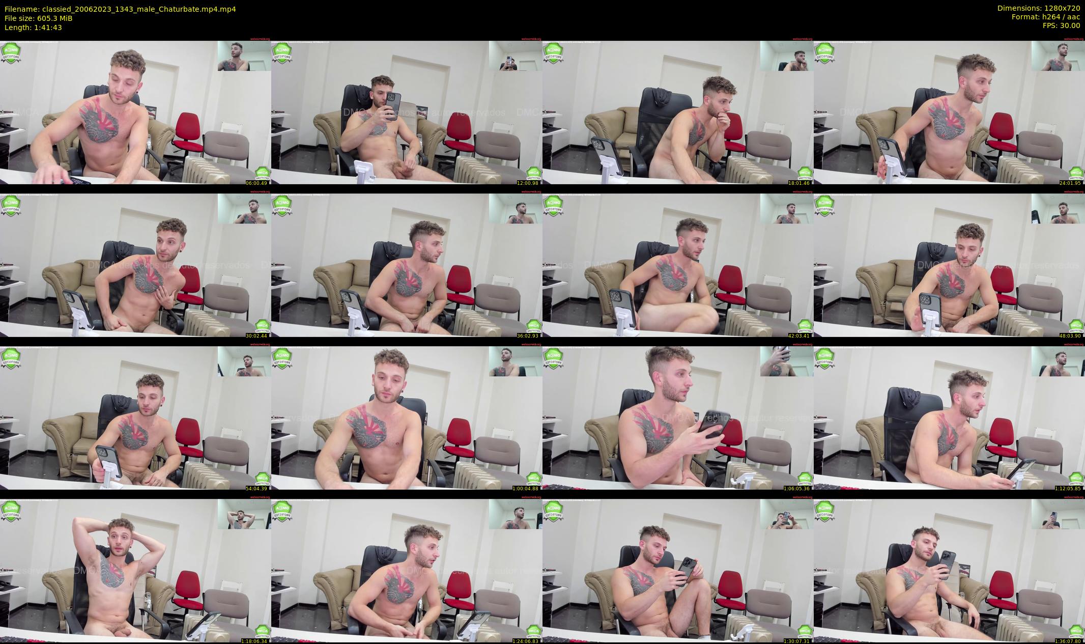 classied — 102 minute Chaturbate male cam show recording, 720p, Jun 20, 2023