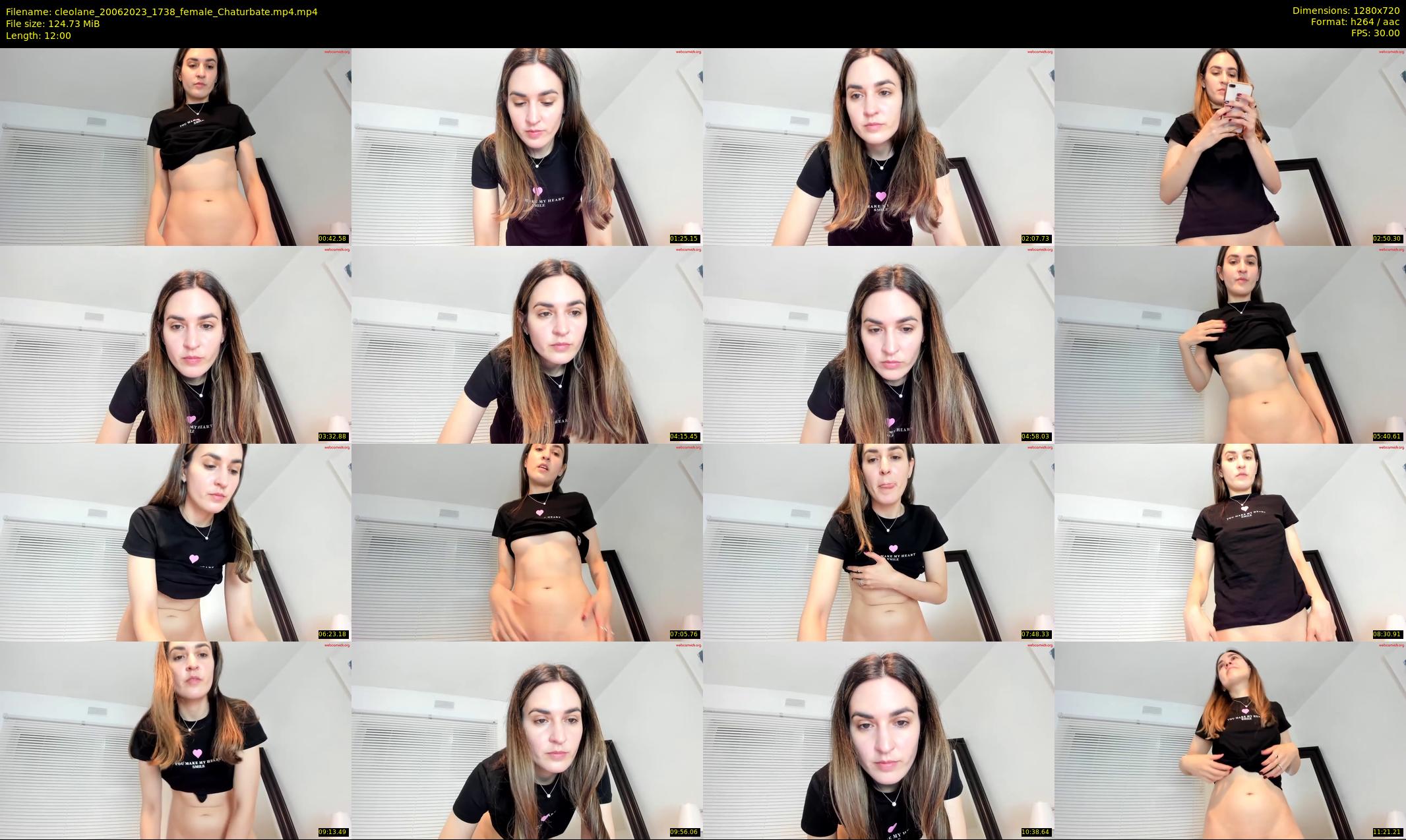 cleolane — 12 minute Chaturbate female cam show recording, 720p, Jun 20, 2023