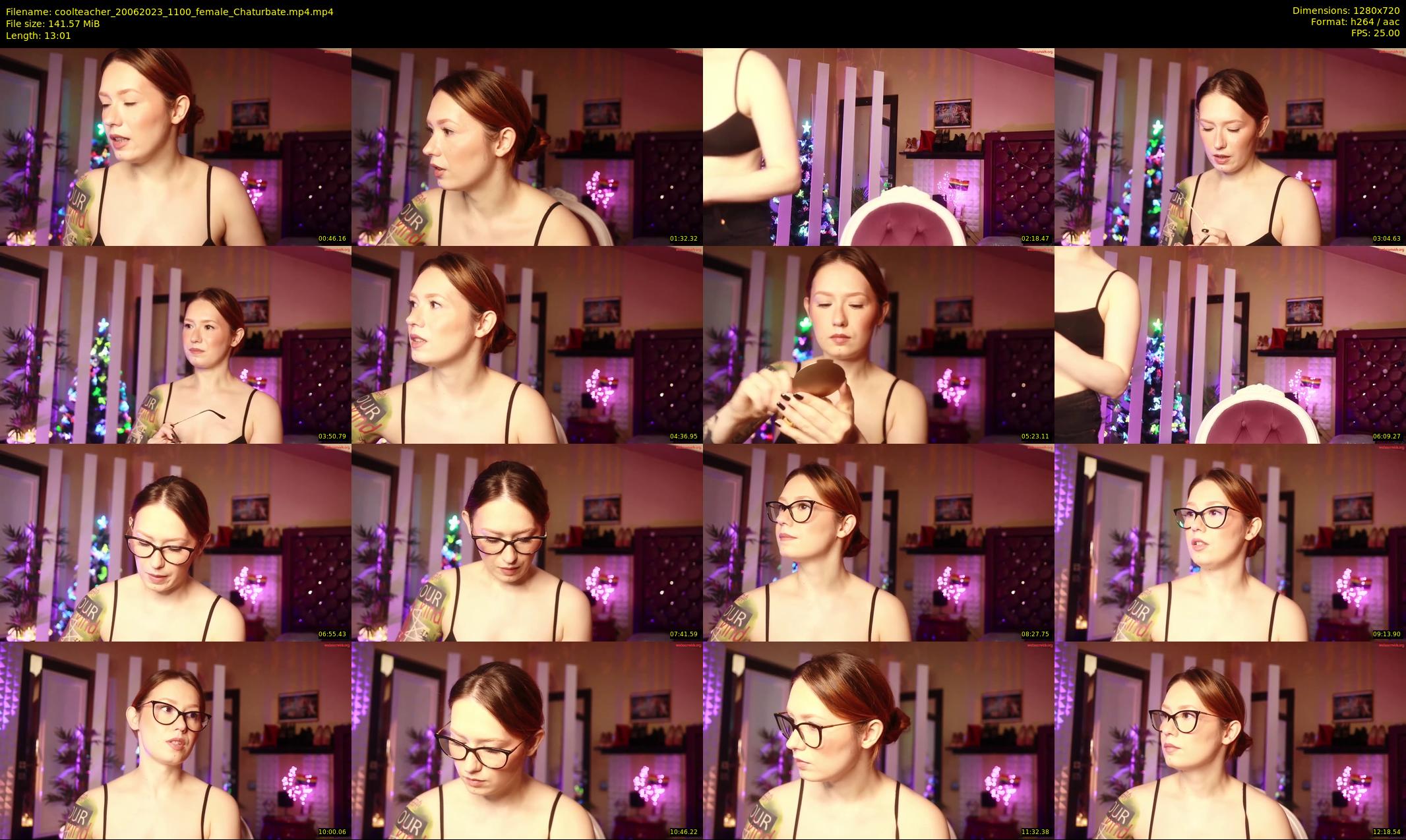 coolteacher — 14 minute Chaturbate female cam show recording, 720p, Jun 20, 2023