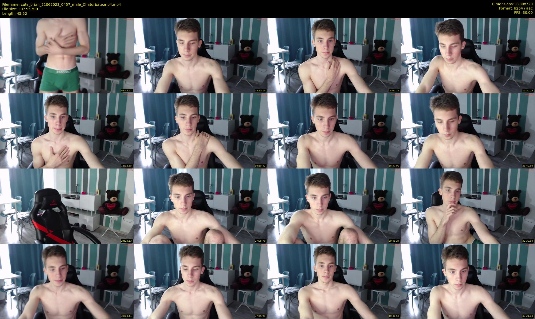 cute_brian — 46 minute Chaturbate male cam show recording, 720p, Jun 21, 2023