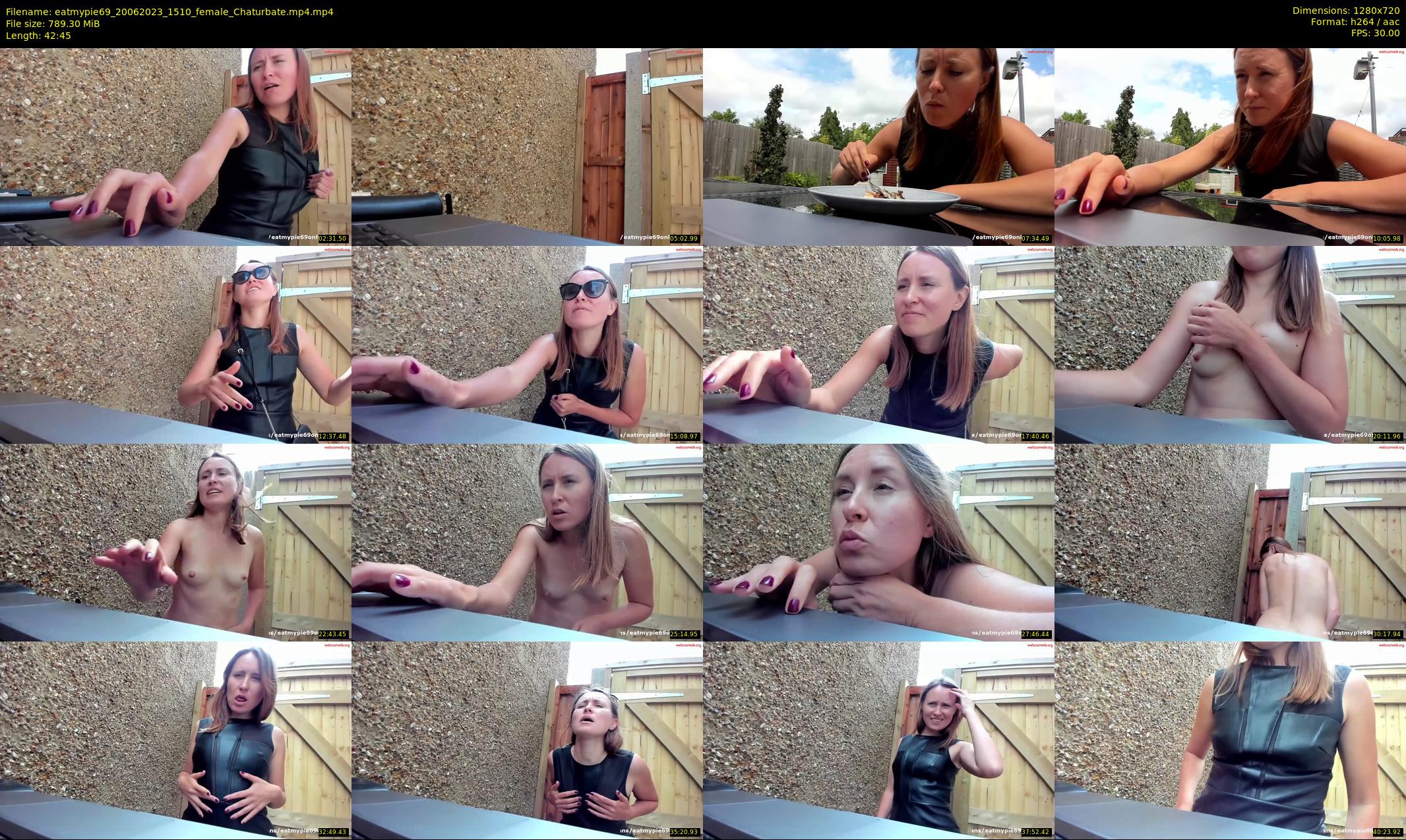 eatmypie69 — 43 minute Chaturbate female cam show recording, 720p, Jun 20, 2023