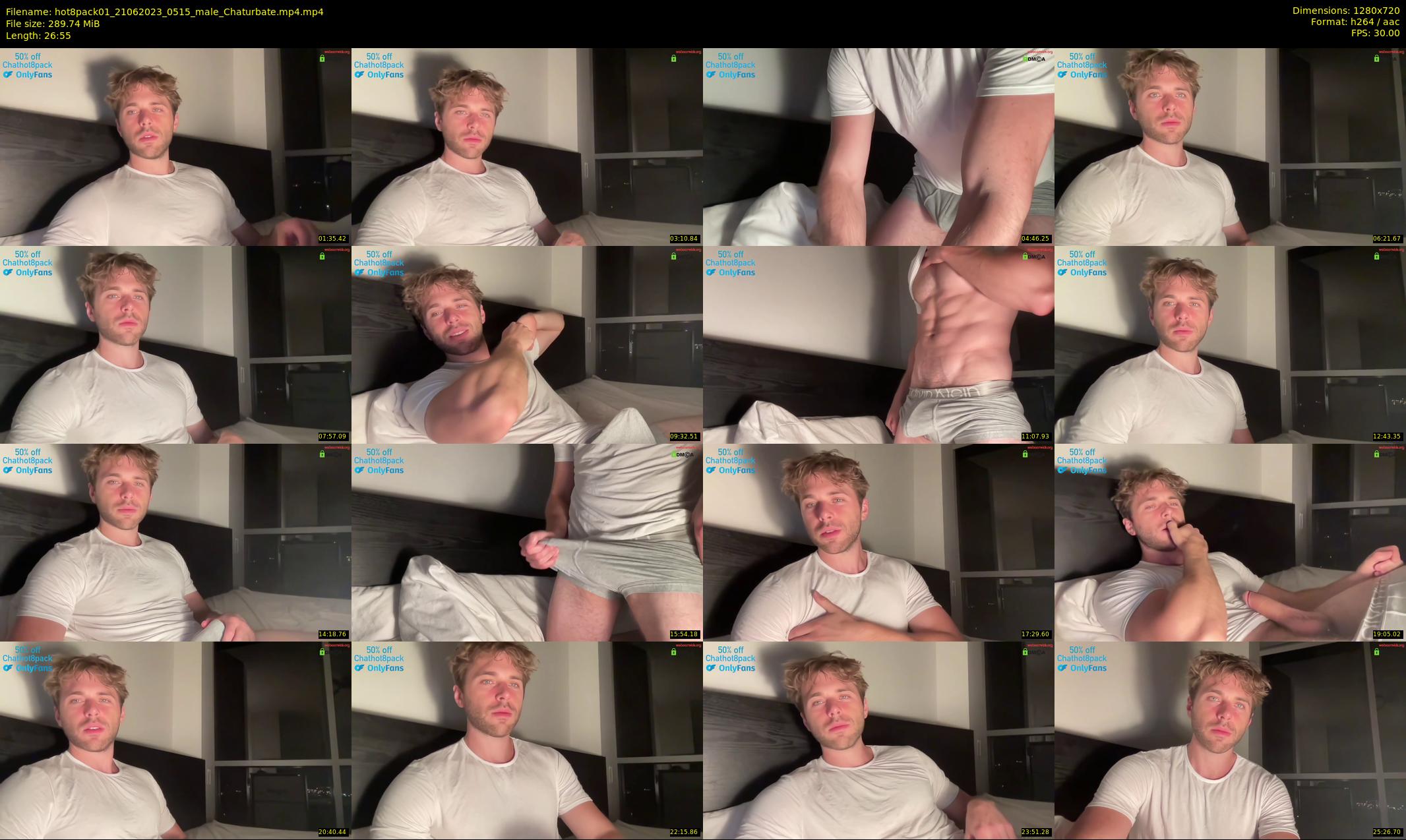 hot8pack01 — 27 minute Chaturbate male cam show recording, 720p, Jun 21, 2023