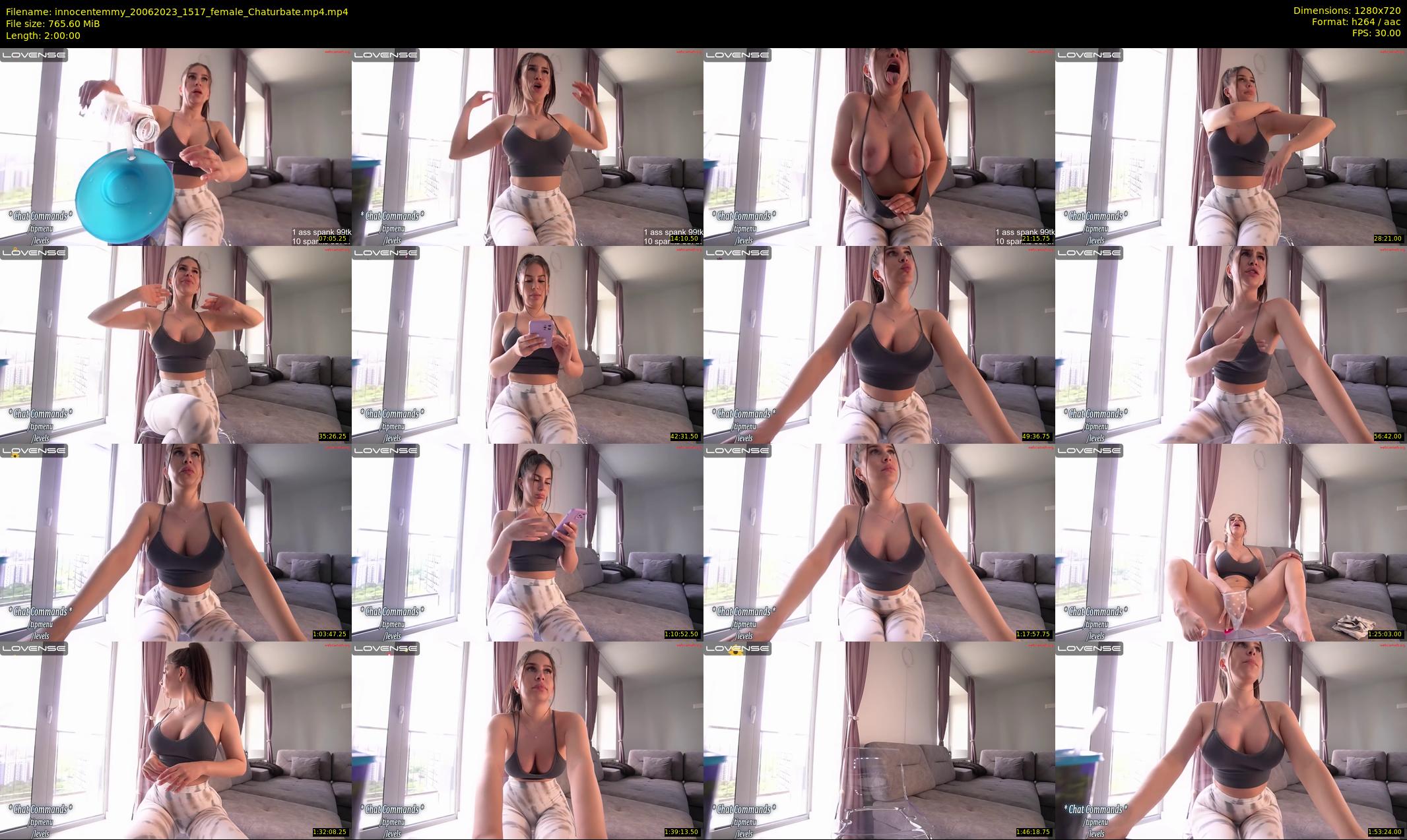 innocentemmy — 120 minute Chaturbate female cam show recording, 720p, Jun 20, 2023