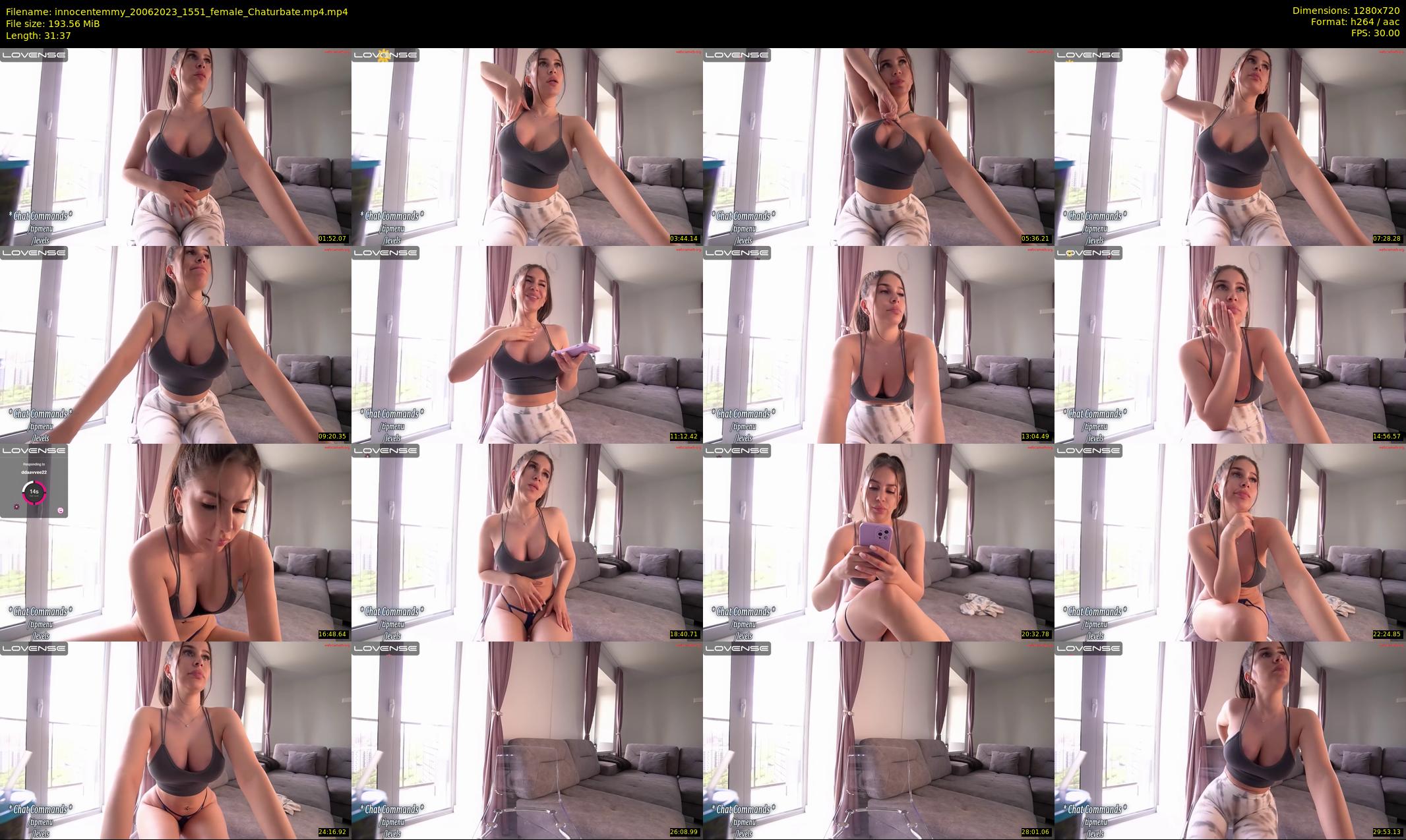 innocentemmy — 32 minute Chaturbate female cam show recording, 720p, Jun 20, 2023