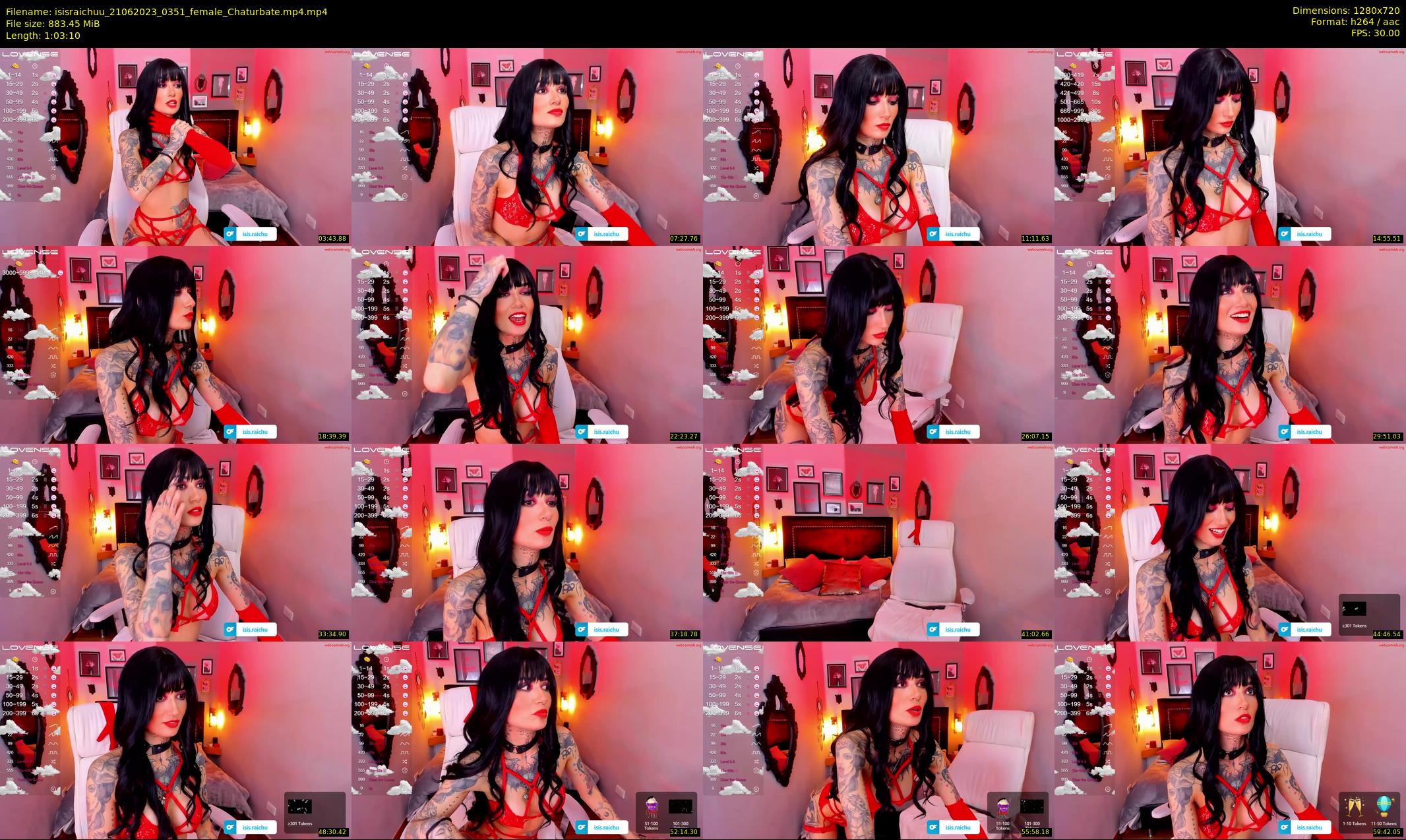 isisraichuu — 64 minute Chaturbate female cam show recording, 720p, Jun 21, 2023