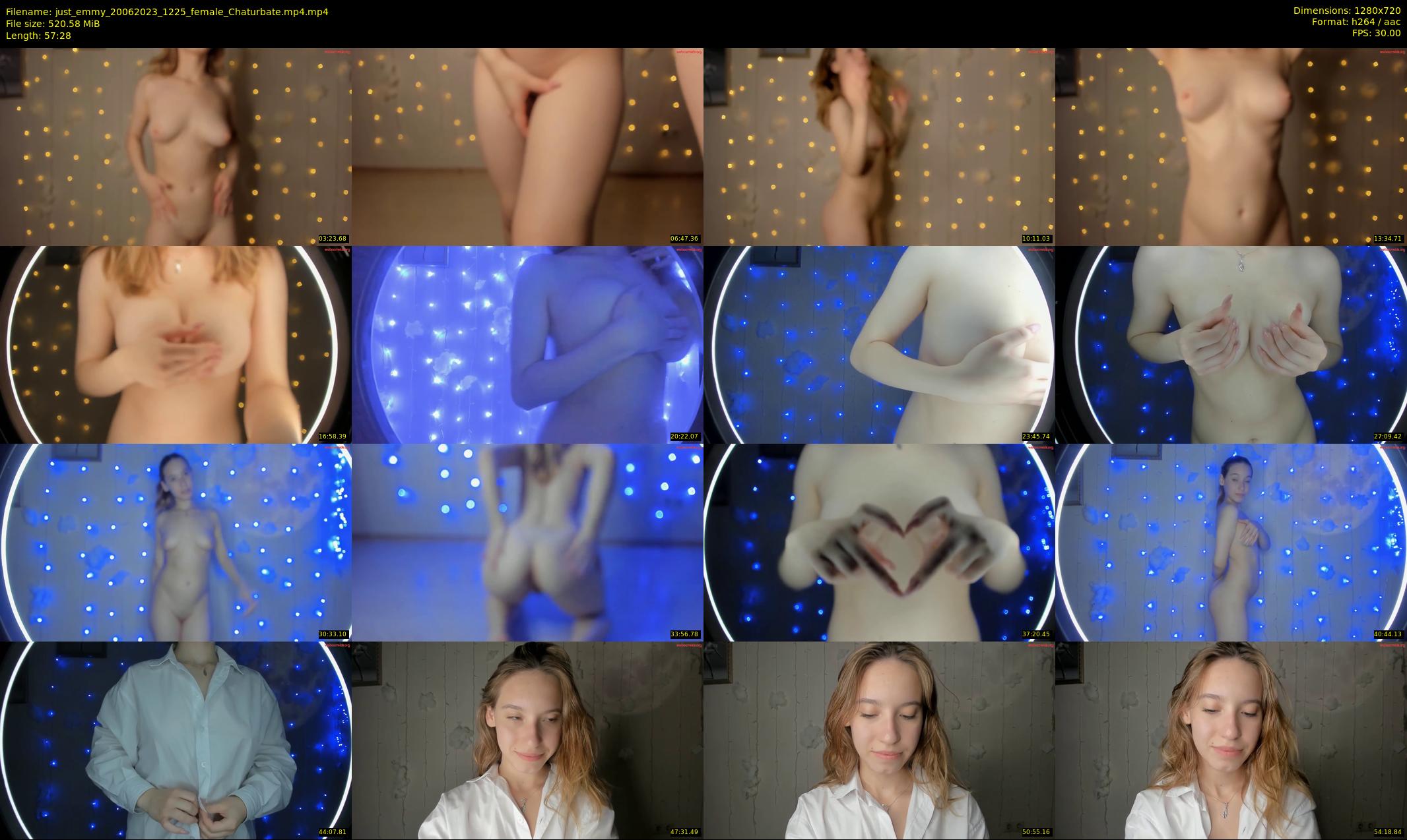 just_emmy — 58 minute Chaturbate female cam show recording, 720p, Jun 20, 2023