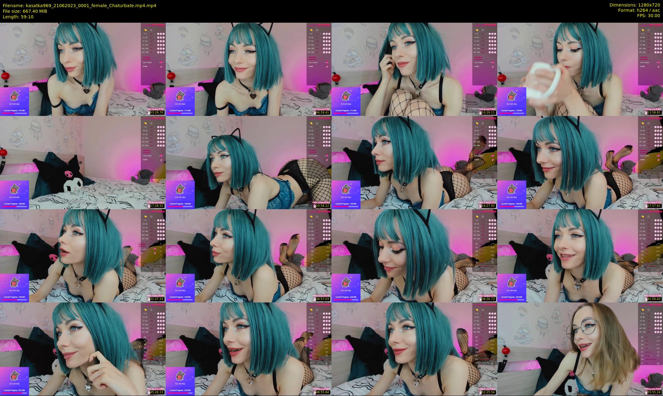 kasatka969 — 60 minute Chaturbate female cam show recording, 720p, Jun 21, 2023