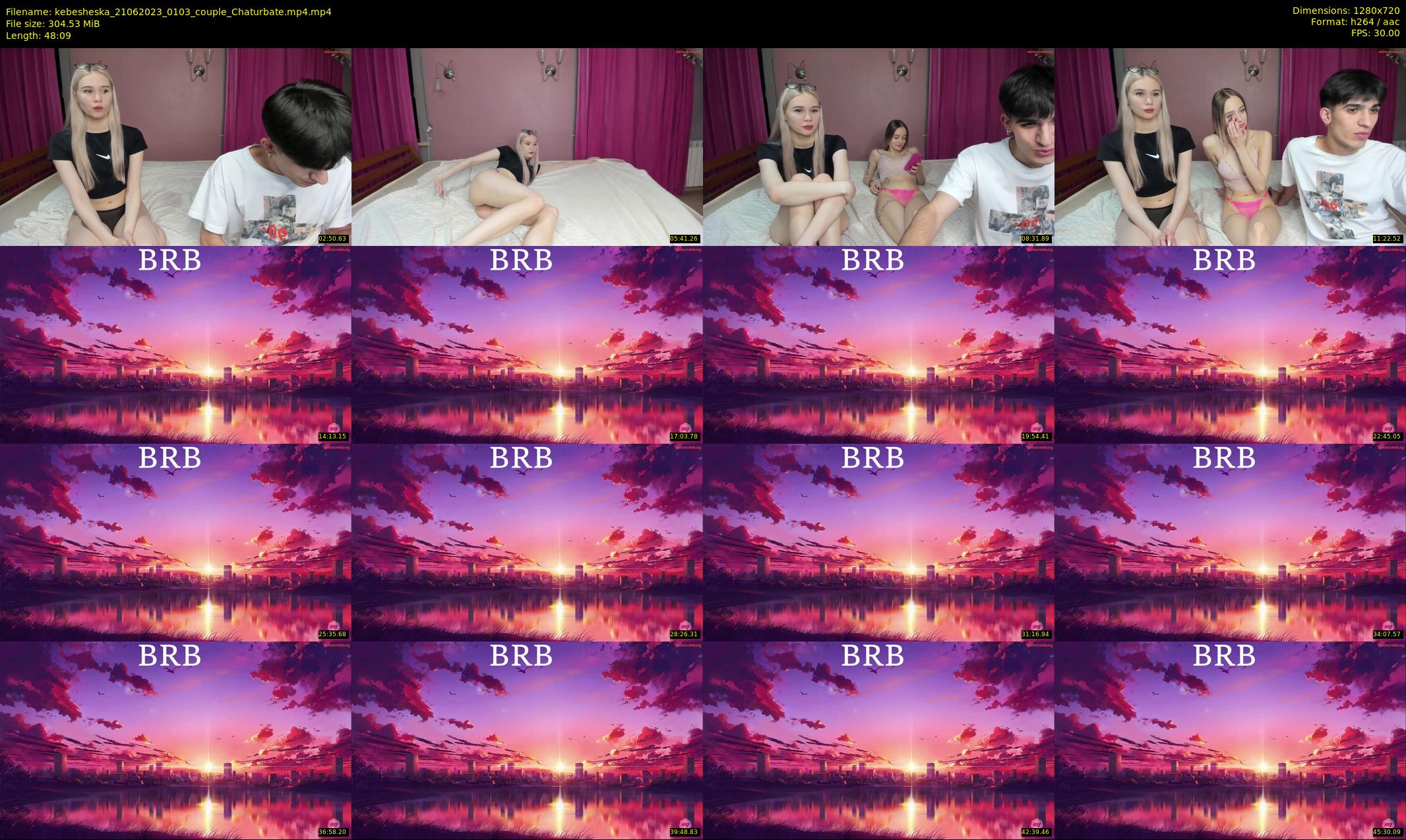 kebesheska — 49 minute Chaturbate couple cam show recording, 720p, Jun 21, 2023