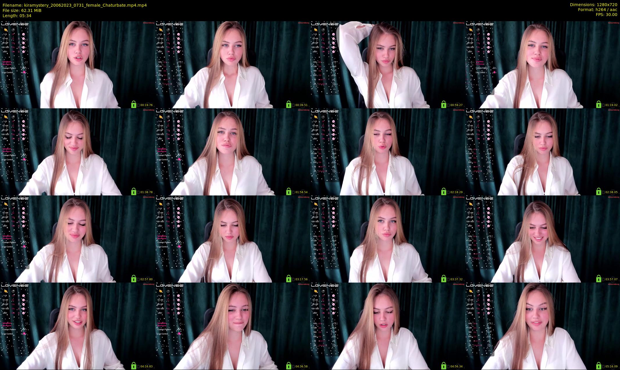kiramystery — 6 minute Chaturbate female cam show recording, 720p, Jun 20, 2023