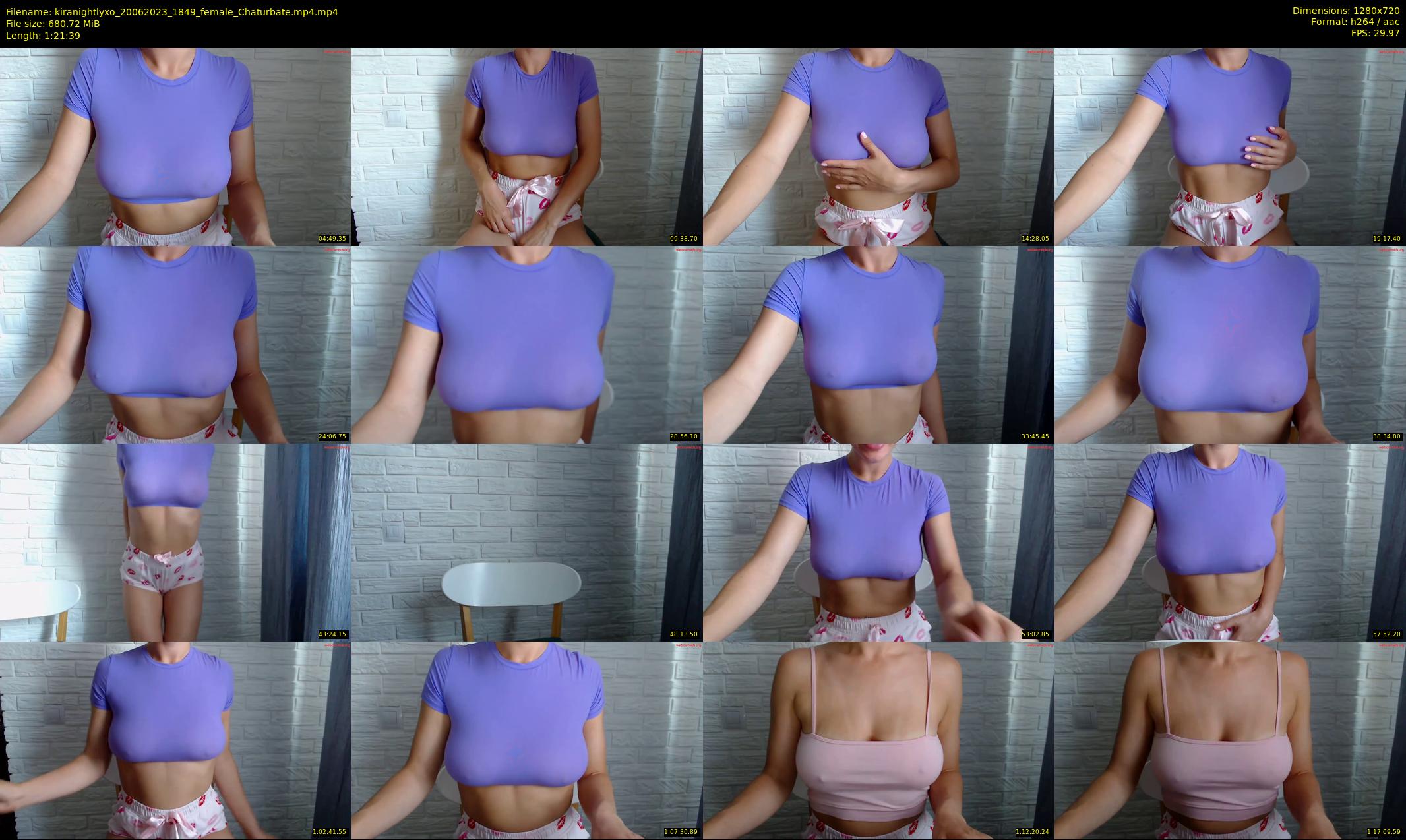 kiranightlyxo — 82 minute Chaturbate female cam show recording, 720p, Jun 20, 2023