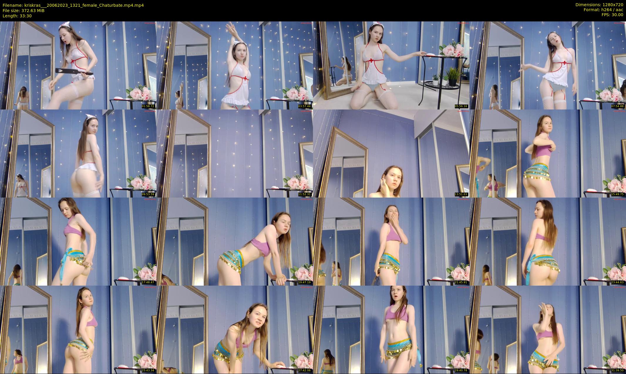 kriskras__ — 34 minute Chaturbate female cam show recording, 720p, Jun 20, 2023