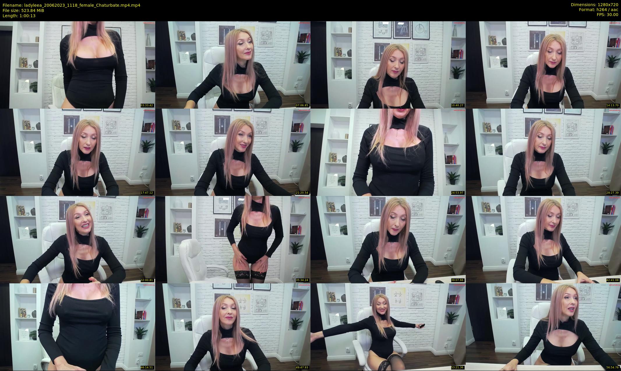 ladyleea — 61 minute Chaturbate female cam show recording, 720p, Jun 20, 2023
