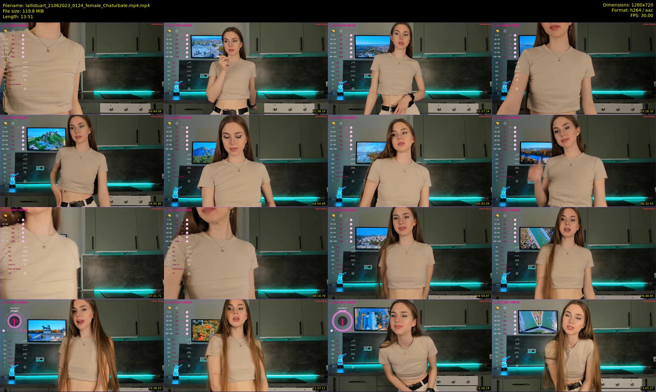 lallistuart — 14 minute Chaturbate female cam show recording, 720p, Jun 21, 2023