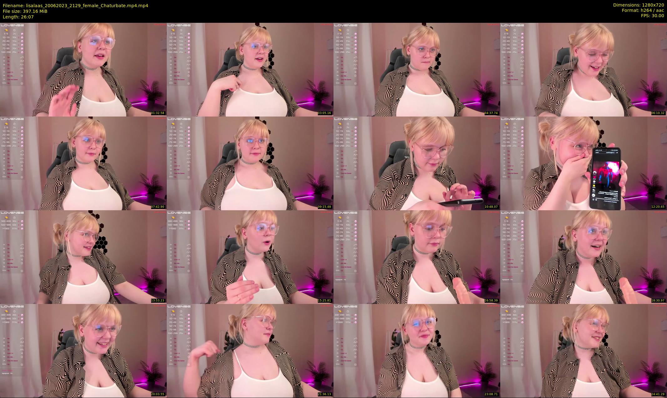 lisalaas — 27 minute Chaturbate female cam show recording, 720p, Jun 20, 2023