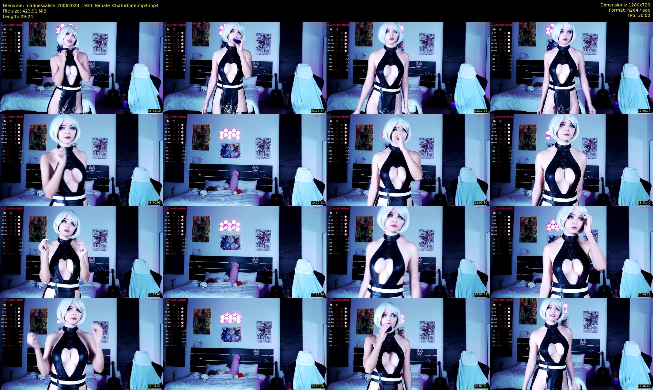 madnessalise — 30 minute Chaturbate female cam show recording, 720p, Jun 20, 2023