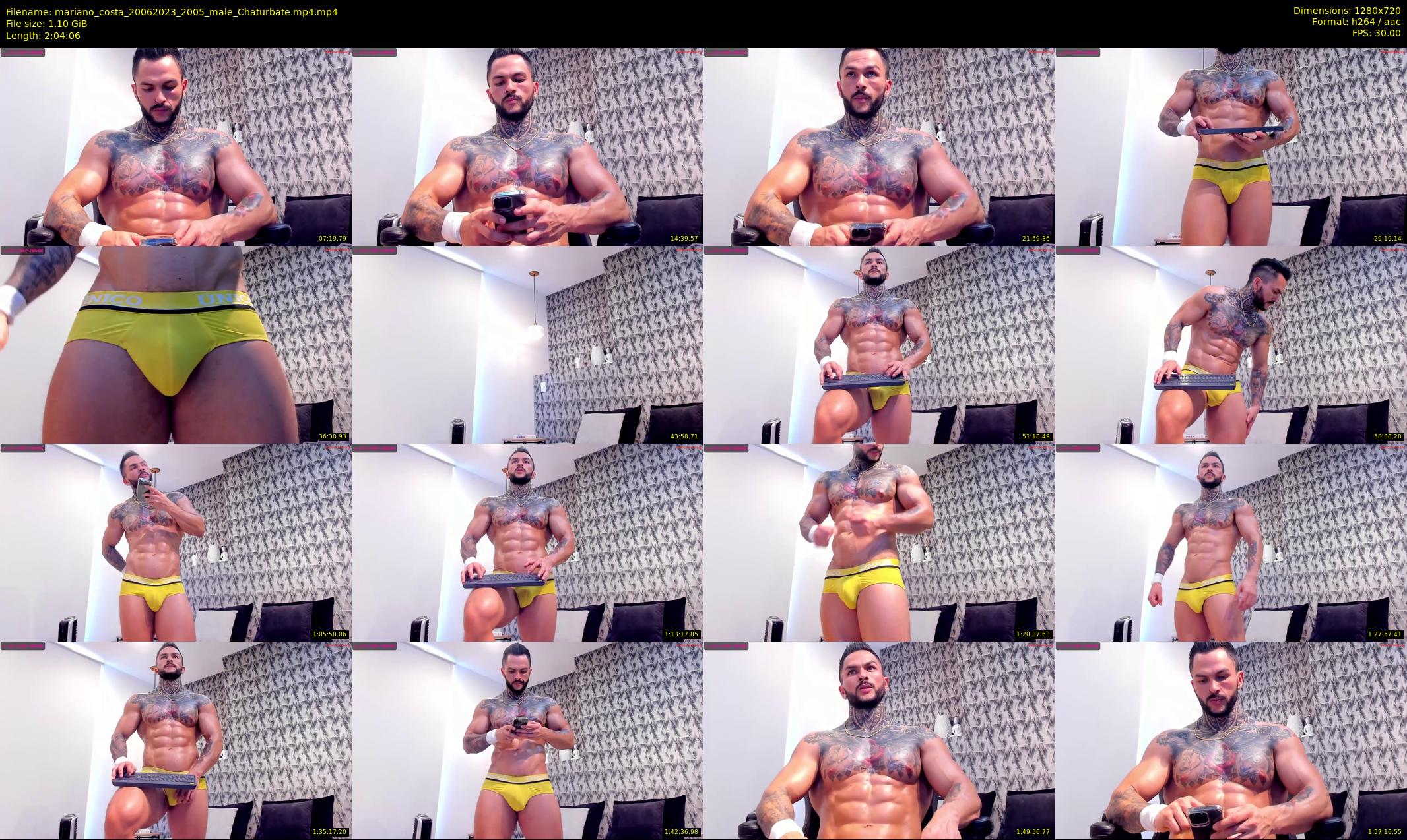 mariano_costa — 125 minute Chaturbate male cam show recording, 720p, Jun 20, 2023